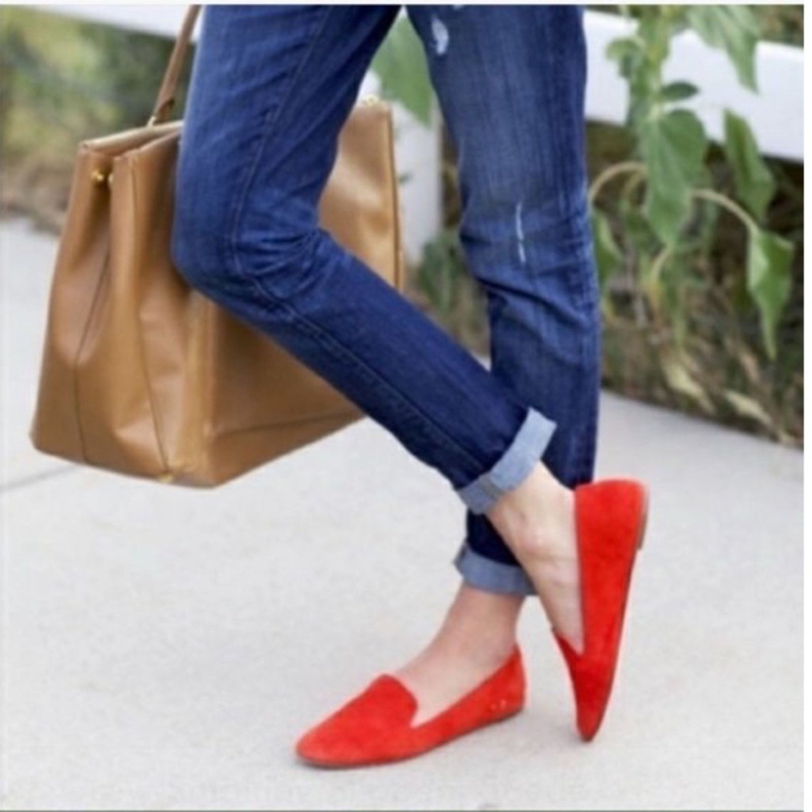 J.Crew J.Crew Women's Suede Smoking Loafer - 8 Size US 8 / IT 38 - 1 Thumbnail