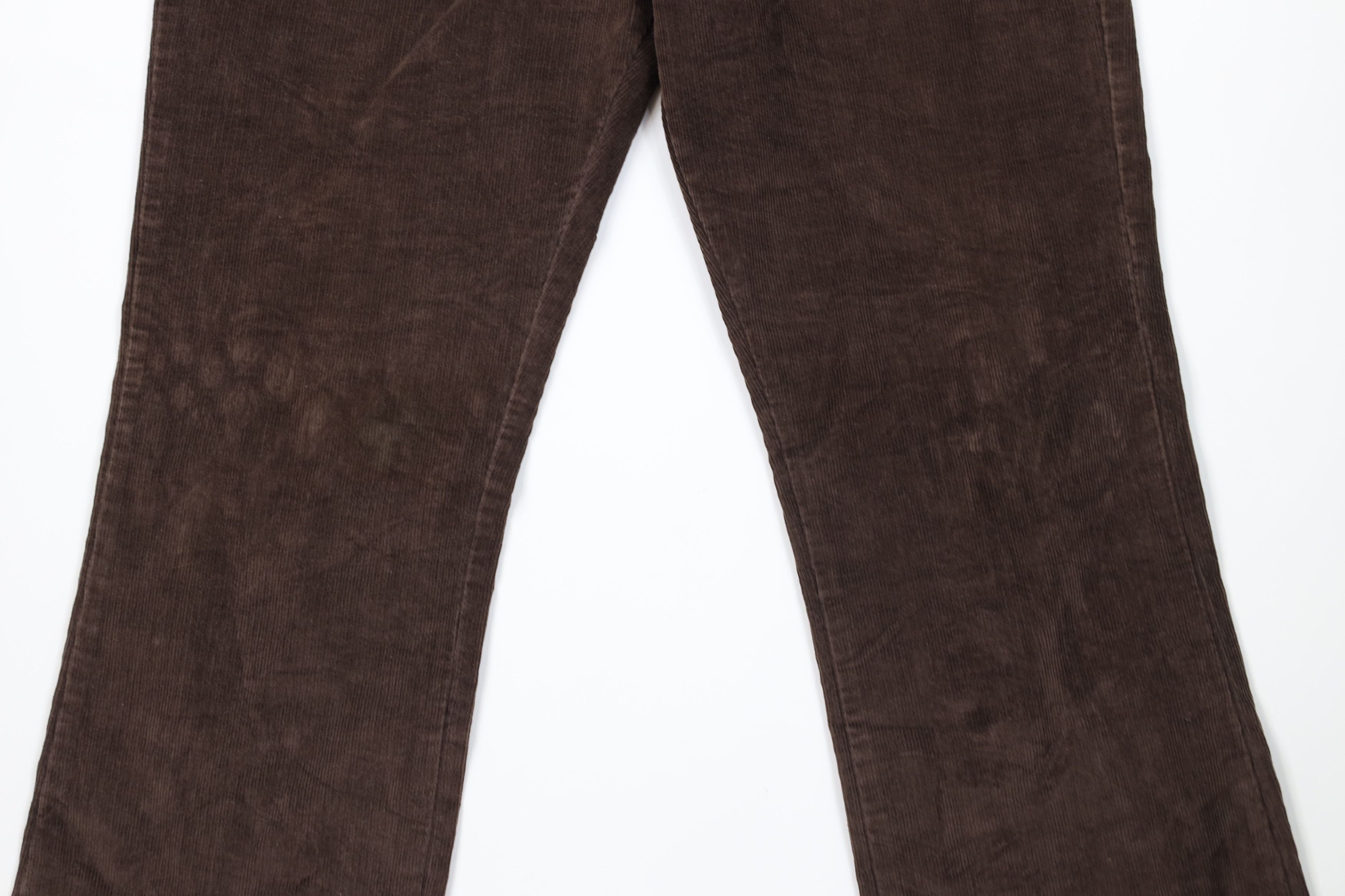 Lee Vintage 70s Lee Wide Leg Corduroy Chino Pants Brown USA Size US 34 / EU 50 - 3 Thumbnail