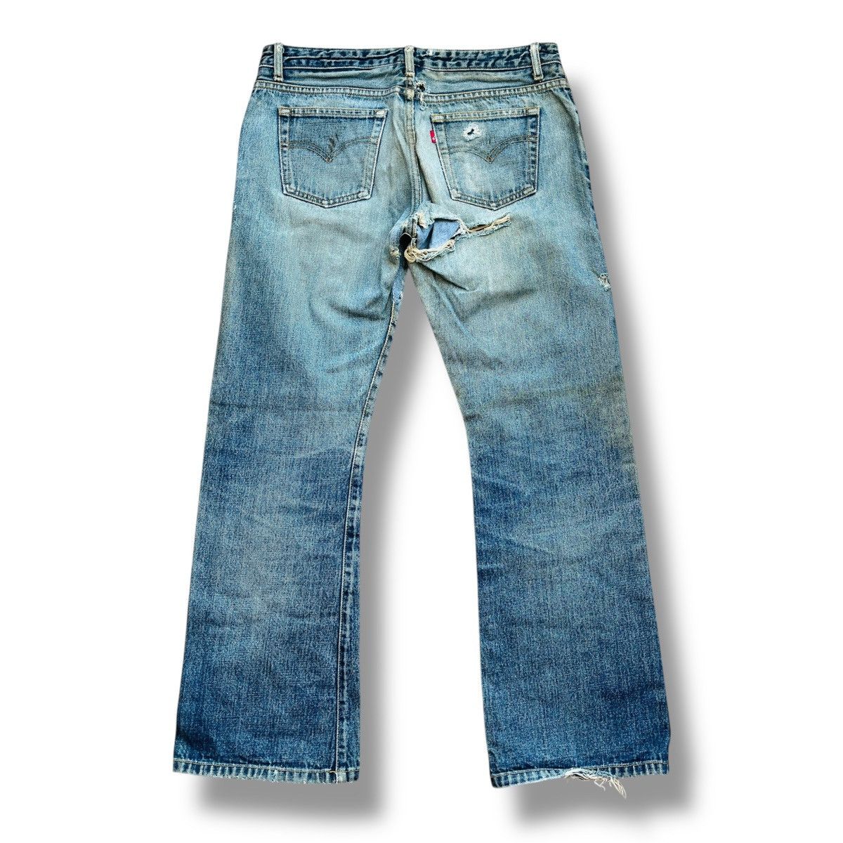 Levi's Vintage Levi's R Tag Distresse Selvedge Jeans Talon Zipper Size US 31 - 4 Thumbnail