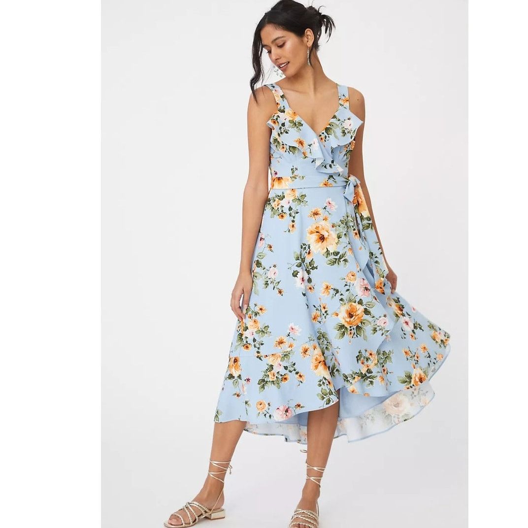 Anthropologie NWT Anthropologie Hutch Eden Wrap Dress $198 XXSP Floral Size XXS / US 00 / IT 34 - 1 Thumbnail