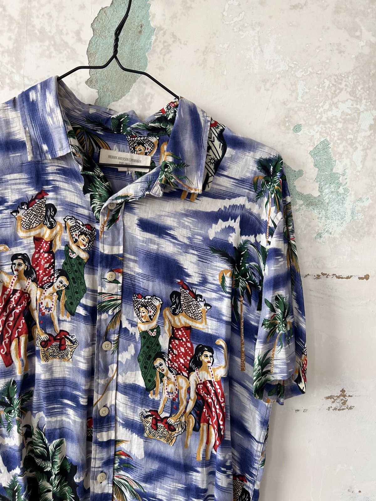 Other VINTAGE HAWAIIAN COTTON LINE SHIRT Size US M / EU 48-50 / 2 - 2 Thumbnail