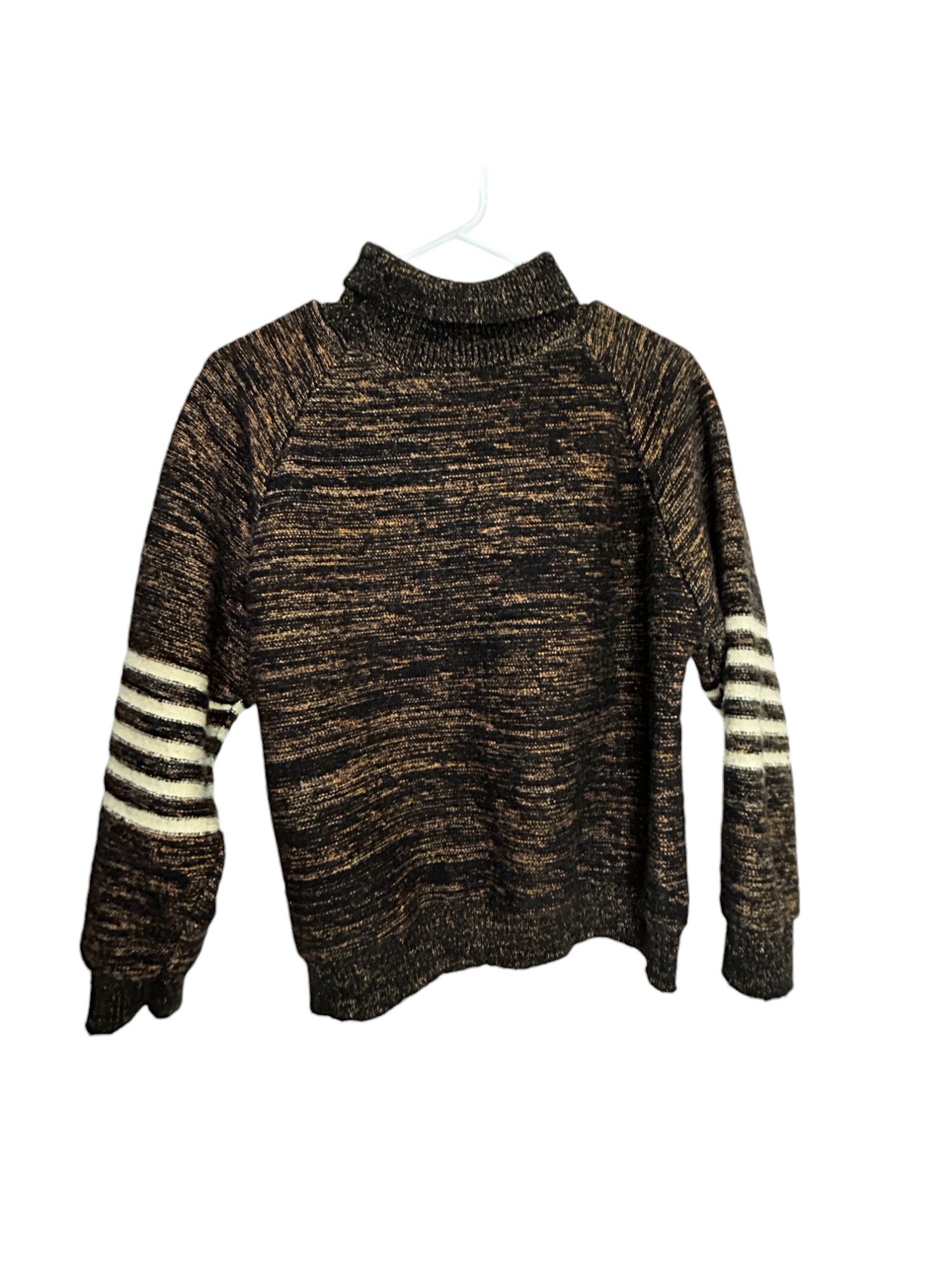Vintage brown sweater with white stripe medium Size US M / EU 48-50 / 2 - 3 Thumbnail