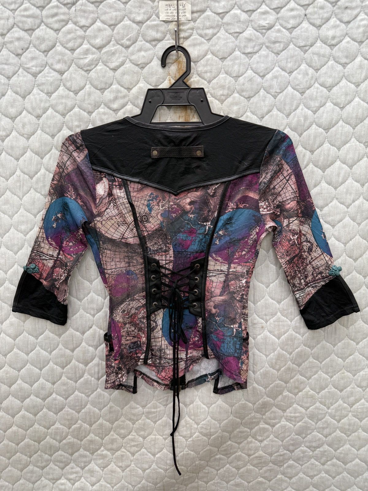 14th Addiction 🔥🔥🔥ARCHIVE OZZ CROCE ZIP UP GOTHIC BLOUSE Size S / US 4 / IT 40 - 4 Thumbnail
