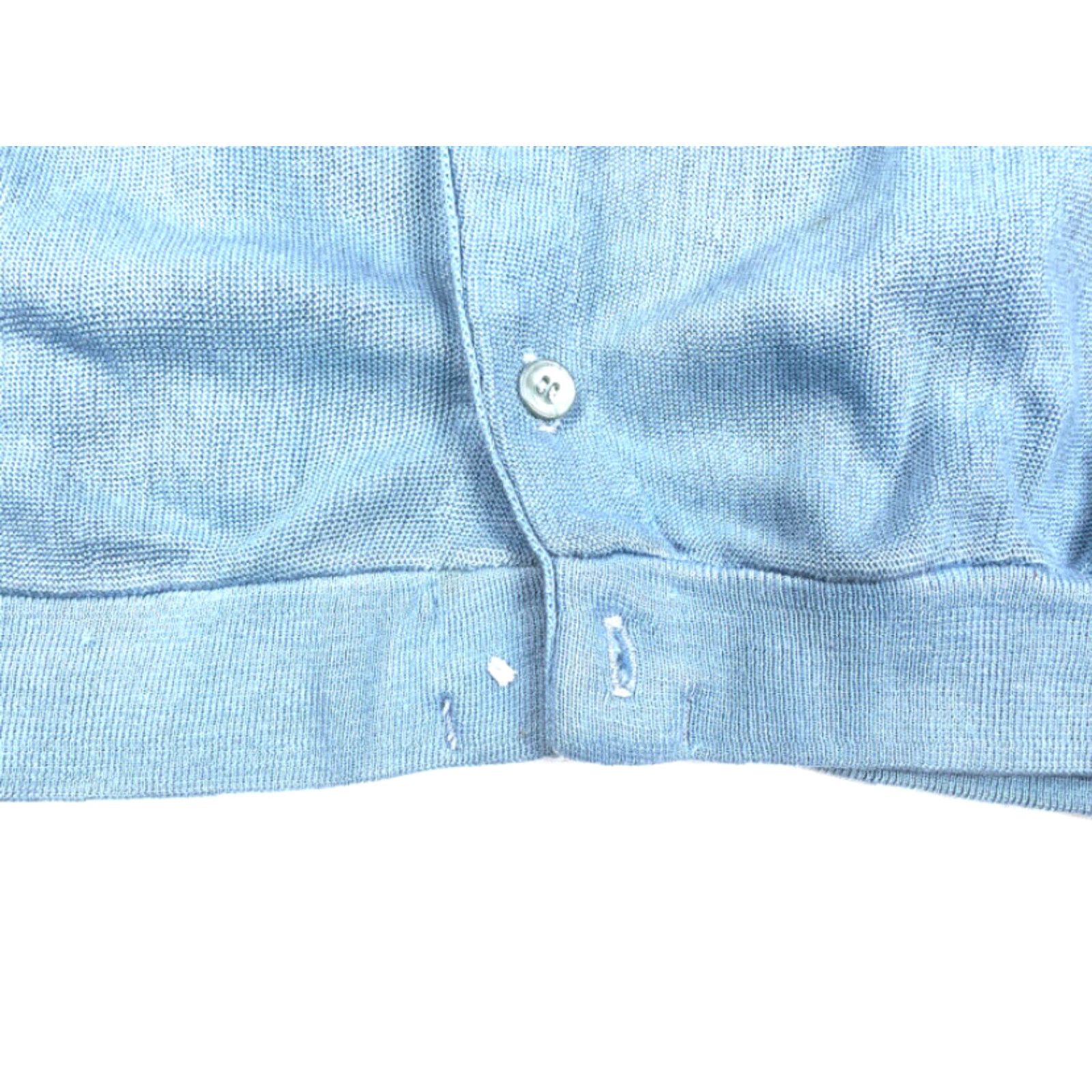Vintage VINTAGE DiFini Men's Cardigan Sweater XL Adult Blue 80s Retro Knit Casual Winter Fall Spring Size US XL / EU 56 / 4 - 4 Thumbnail