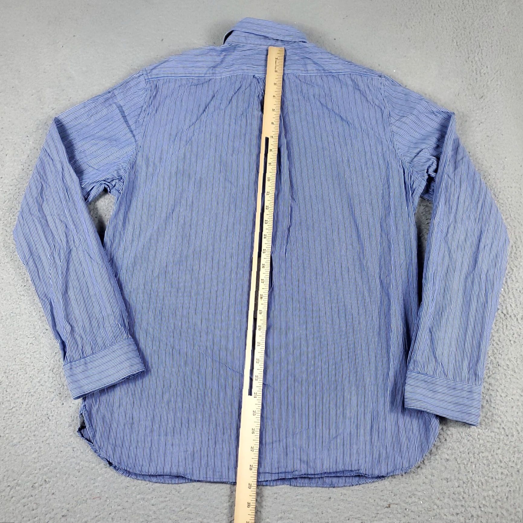 American Eagle Outfitters American Eagle Outfitters Shirt Mens Medium Blue Striped Button Up Long Sleeve Size US M / EU 48-50 / 2 - 3 Thumbnail