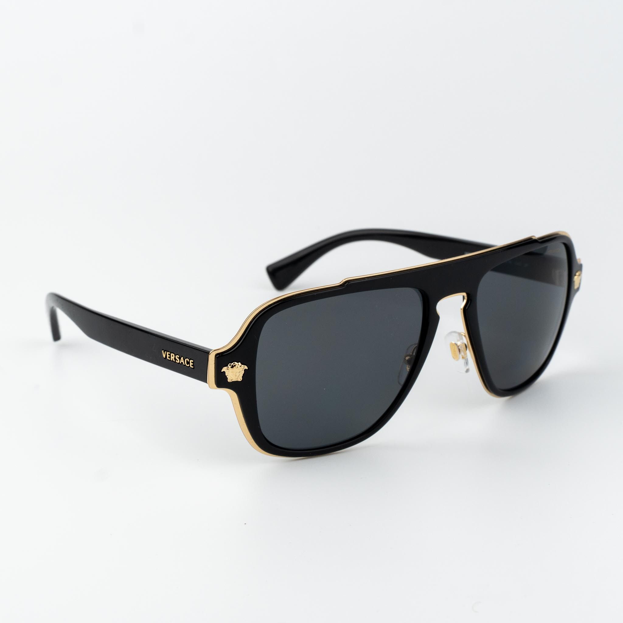 Versace Versace Men Sunglasses Aviator VE2199 100281 NEW AUTHENTIC Size ONE SIZE - 6 Thumbnail