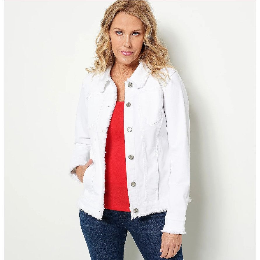 Other Susan Graver Stretch Denim Size M White Size M / US 6-8 / IT 42-44 - 3 Thumbnail