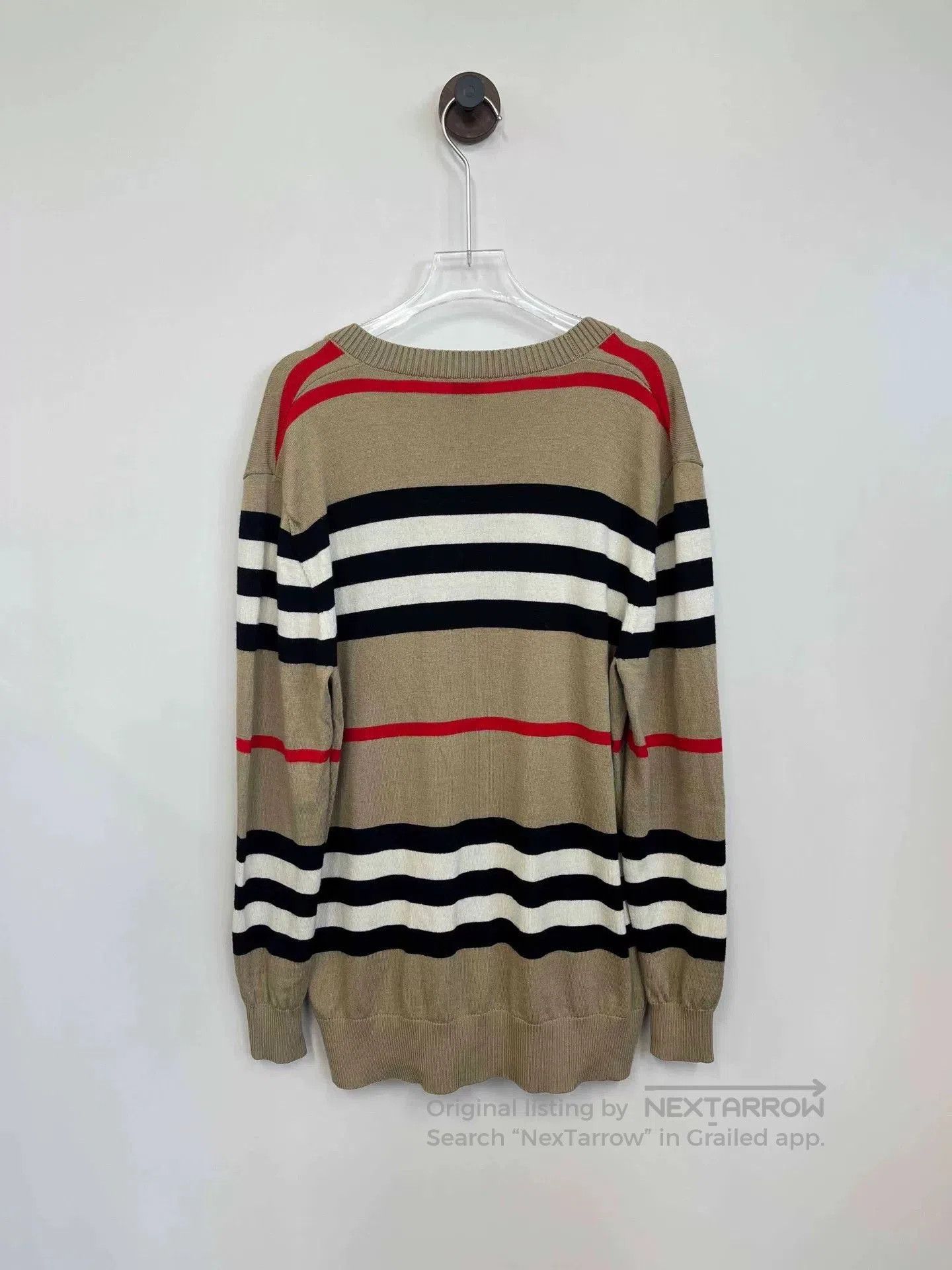 Burberry Burberry Beige Stripe Knit Cardigan S. Size US S / EU 44-46 / 1 - 2 Thumbnail