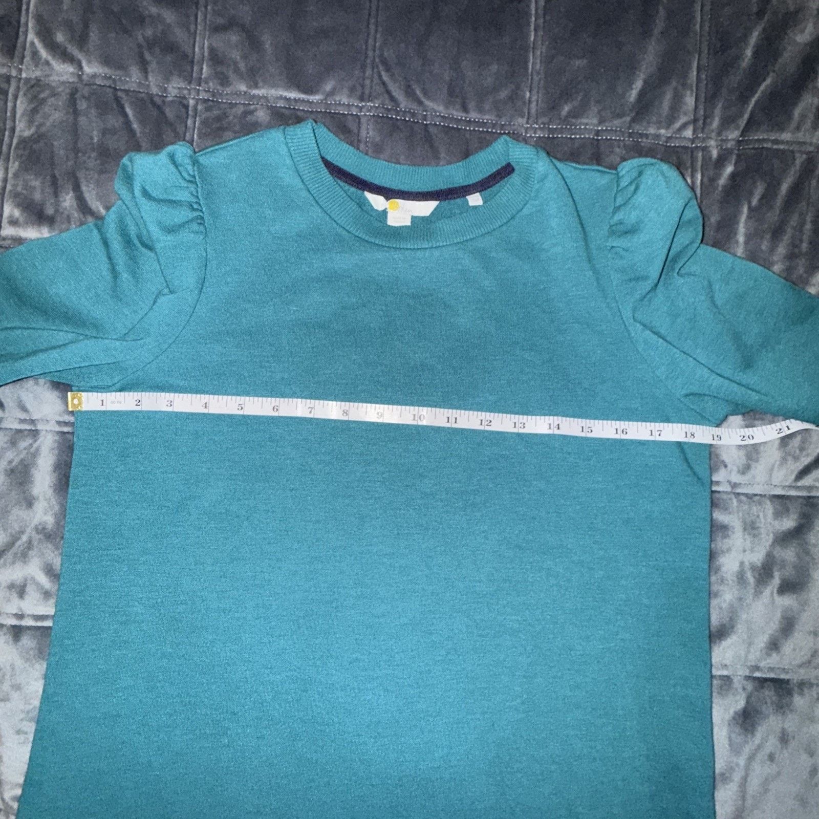 Boden Boden Puff Sleeve Dress Blue Sz 6 Minimalist Soft Holiday Size M / US 6-8 / IT 42-44 - 7 Thumbnail