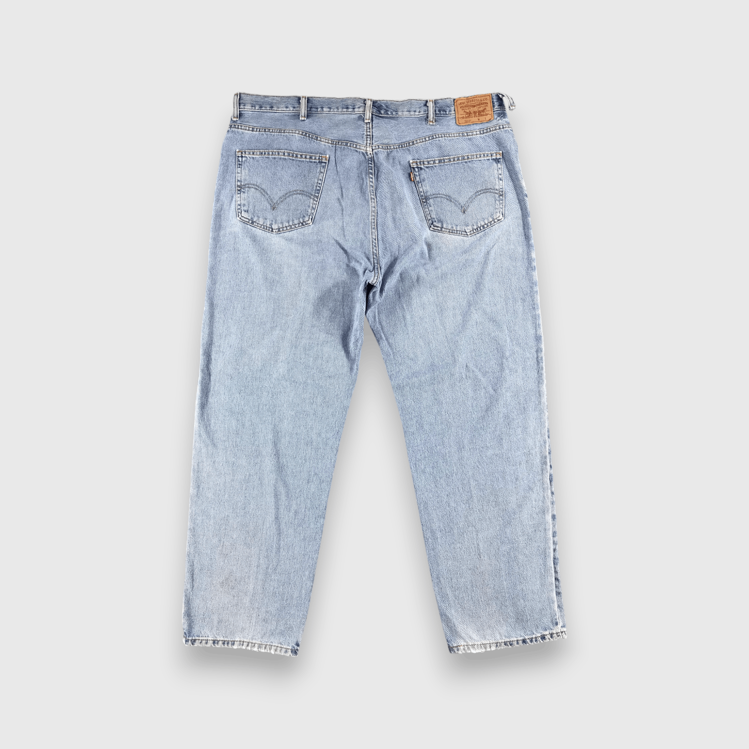 Levi's Vintage 90s Light Wash Levis 550 Jeans-J1223 Size US 44 / EU 60 - 2 Thumbnail