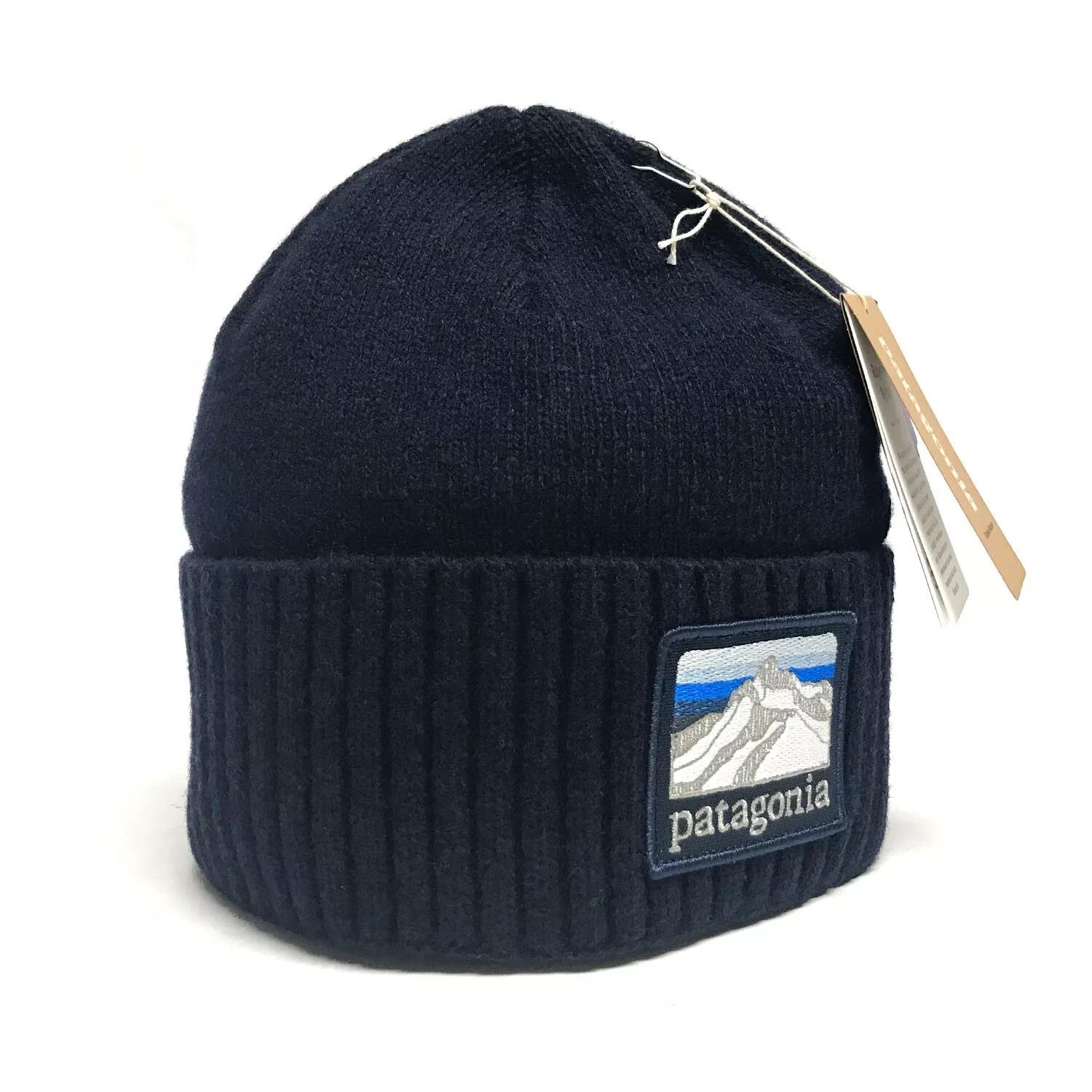 Patagonia Patagonia Brodeo Beanie Line Logo Ridge Navy Unisex Size ONE SIZE - 9 Thumbnail