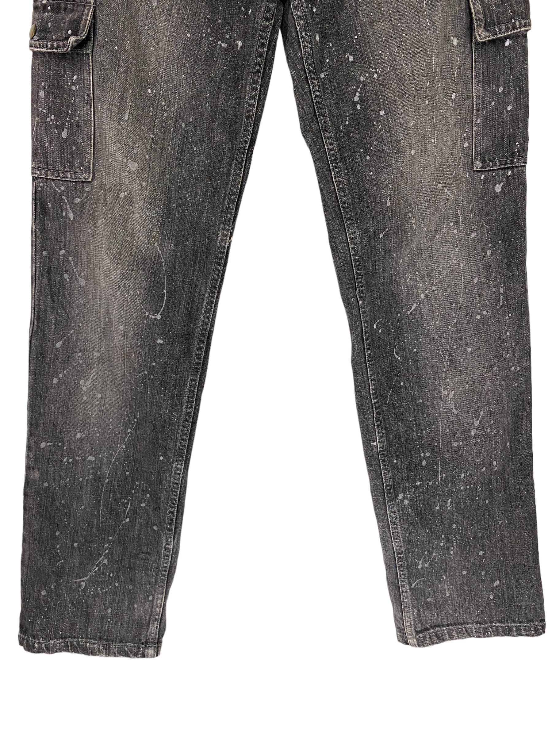 Designer × Japanese Brand Ba-Tsu paint splatter cargo jeans Size US 34 / EU 50 - 5 Thumbnail
