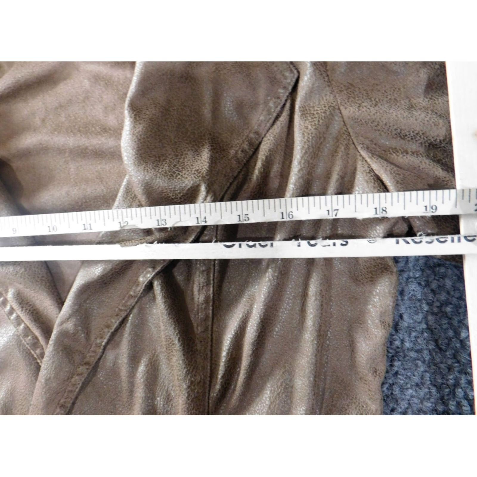 Vintage Chicos Jacket Womens Brown Open Casual Basic Jacket Long Sleeve Mid-Length Solid Pattern Fall Spring Designer Size XS / US 0-2 / IT 36-38 - 5 Thumbnail