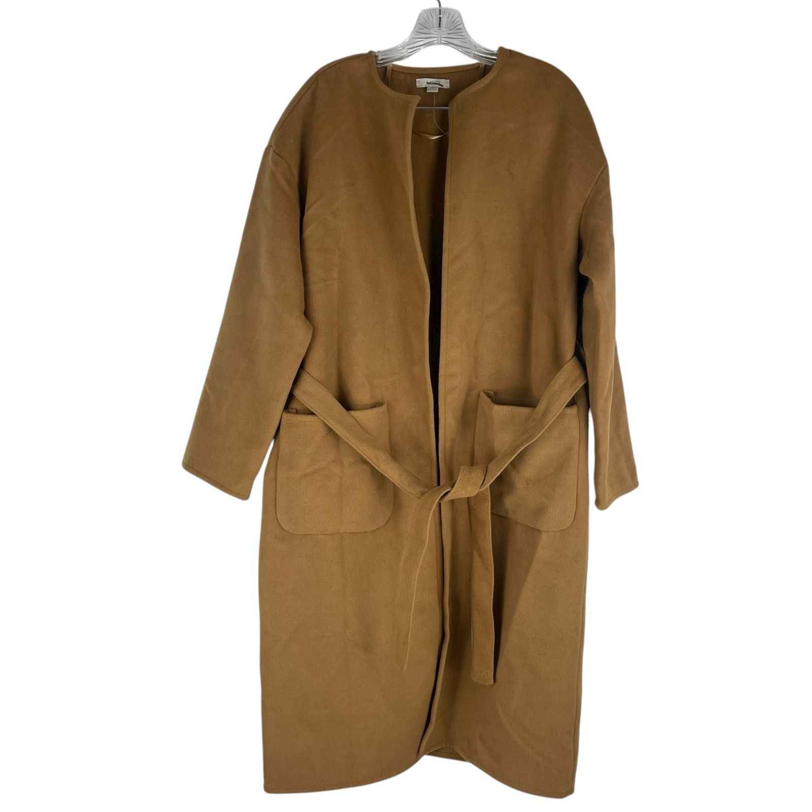 Loft Ann Taylor LOFT Belted Pocket Wrap Coat Jacket Size XS/S Size XS / US 0-2 / IT 36-38 - 3 Thumbnail