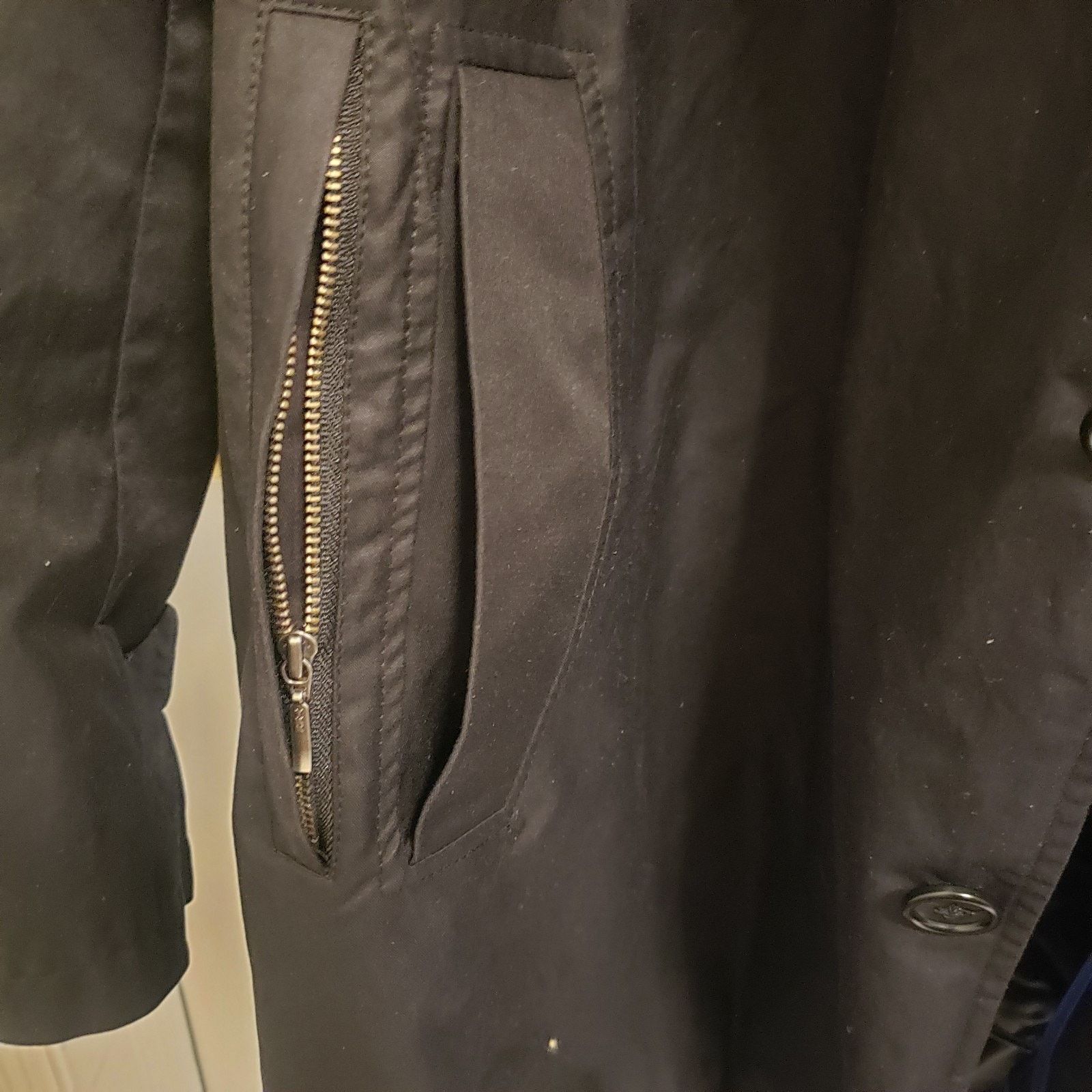 Tom James Tom James MidLength Raincoat Removable Quilted Liner Black Size US XXL / EU 58 / 5 - 4 Thumbnail