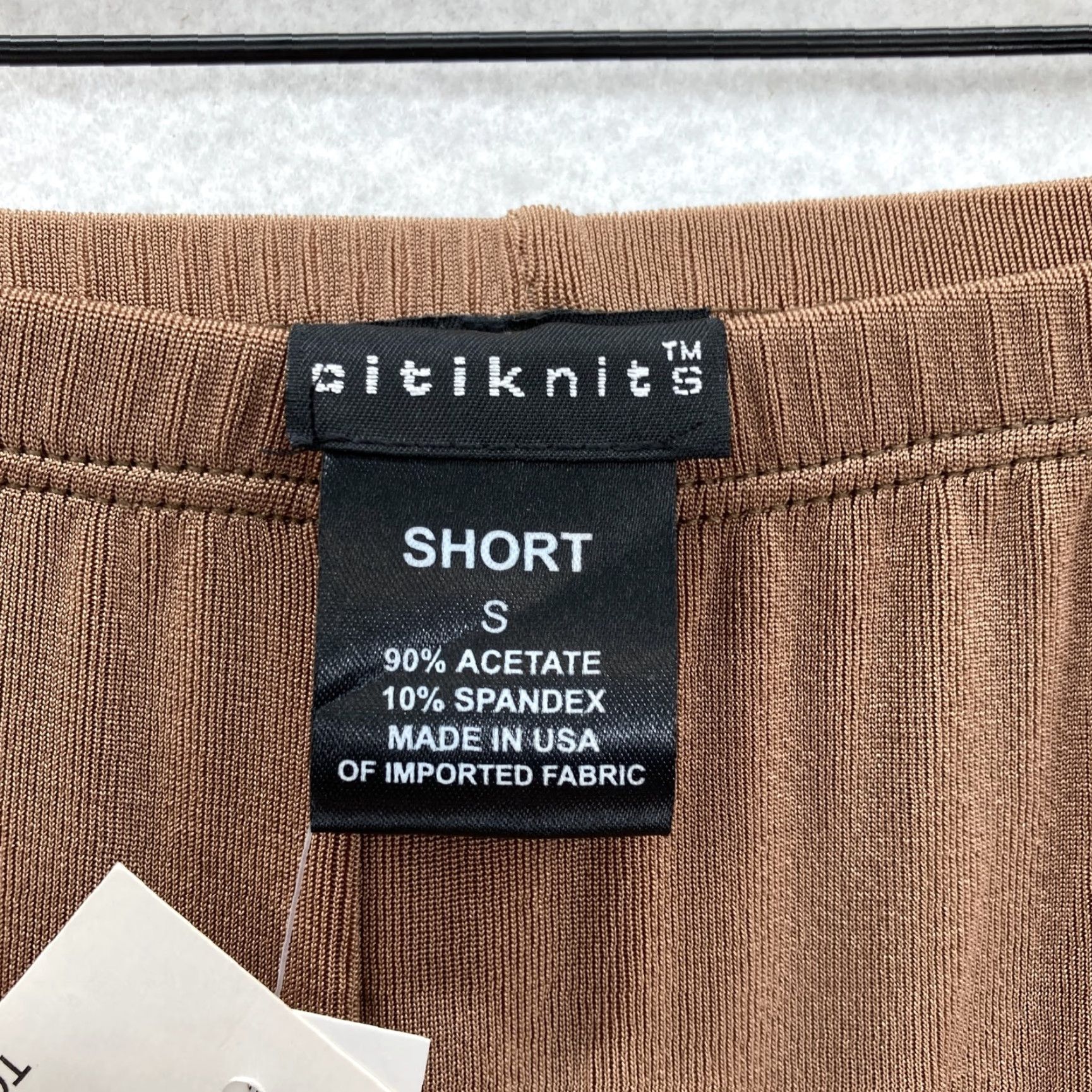 Vintage Citiknits Pants Womens Small Brown Slinky Knit Stretch Straight Leg Comfort NWT Size 28" / US 6 / IT 42 - 5 Thumbnail