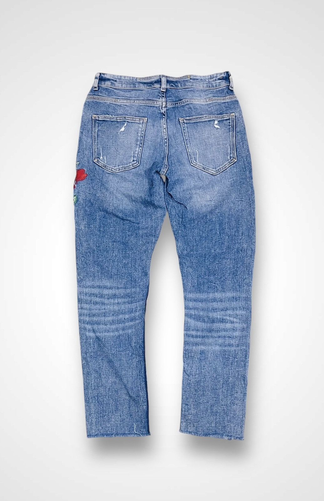 Zara Distressed Zara Man Jeans (11) Size US 28 / EU 44 - 2 Thumbnail