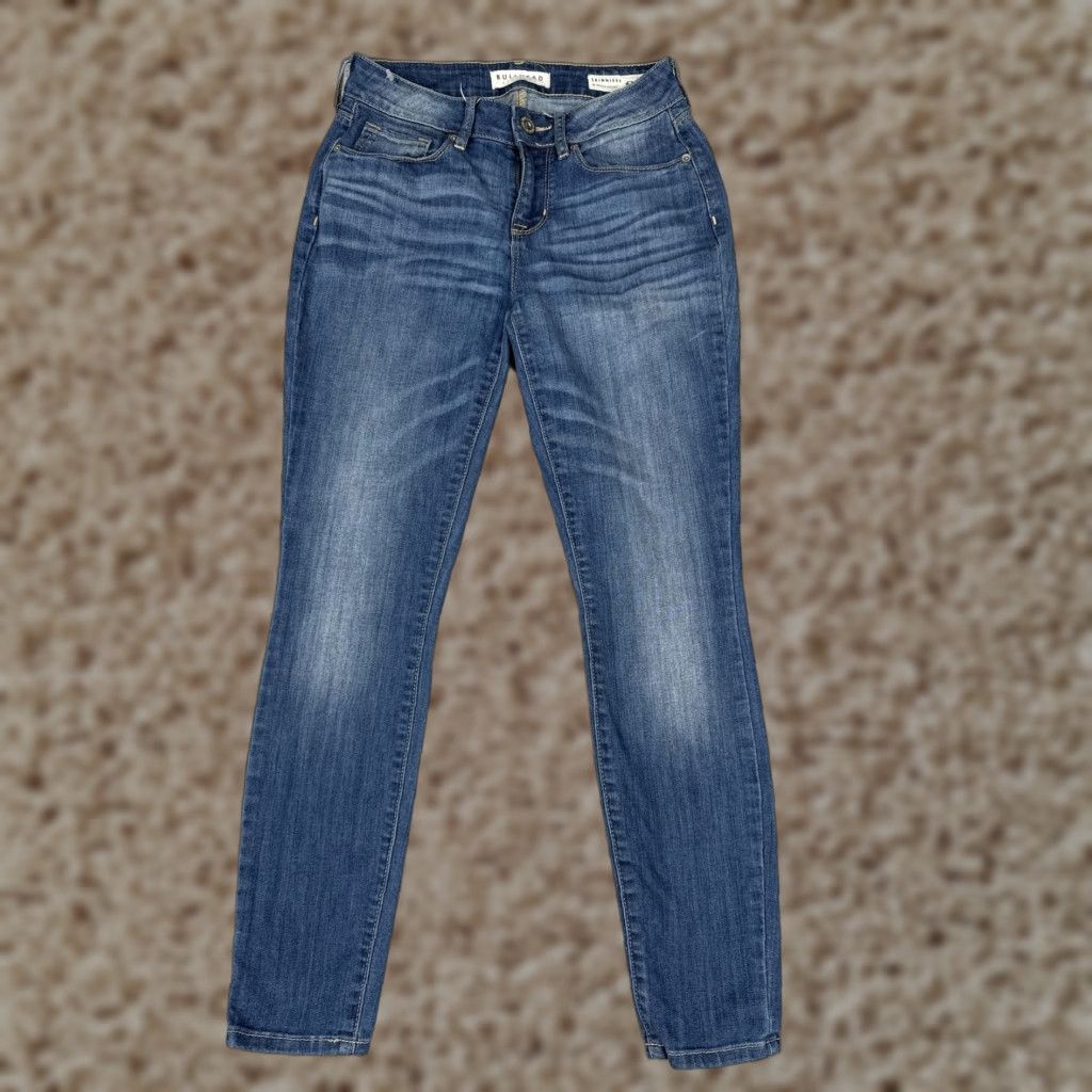 CO Bullhead Denim Co Skinny Jeans Juniors 3 Blue Low Rise Stretch Ankle Denim 25x27 Size 26" / US 2 / IT 38 - 1 Thumbnail