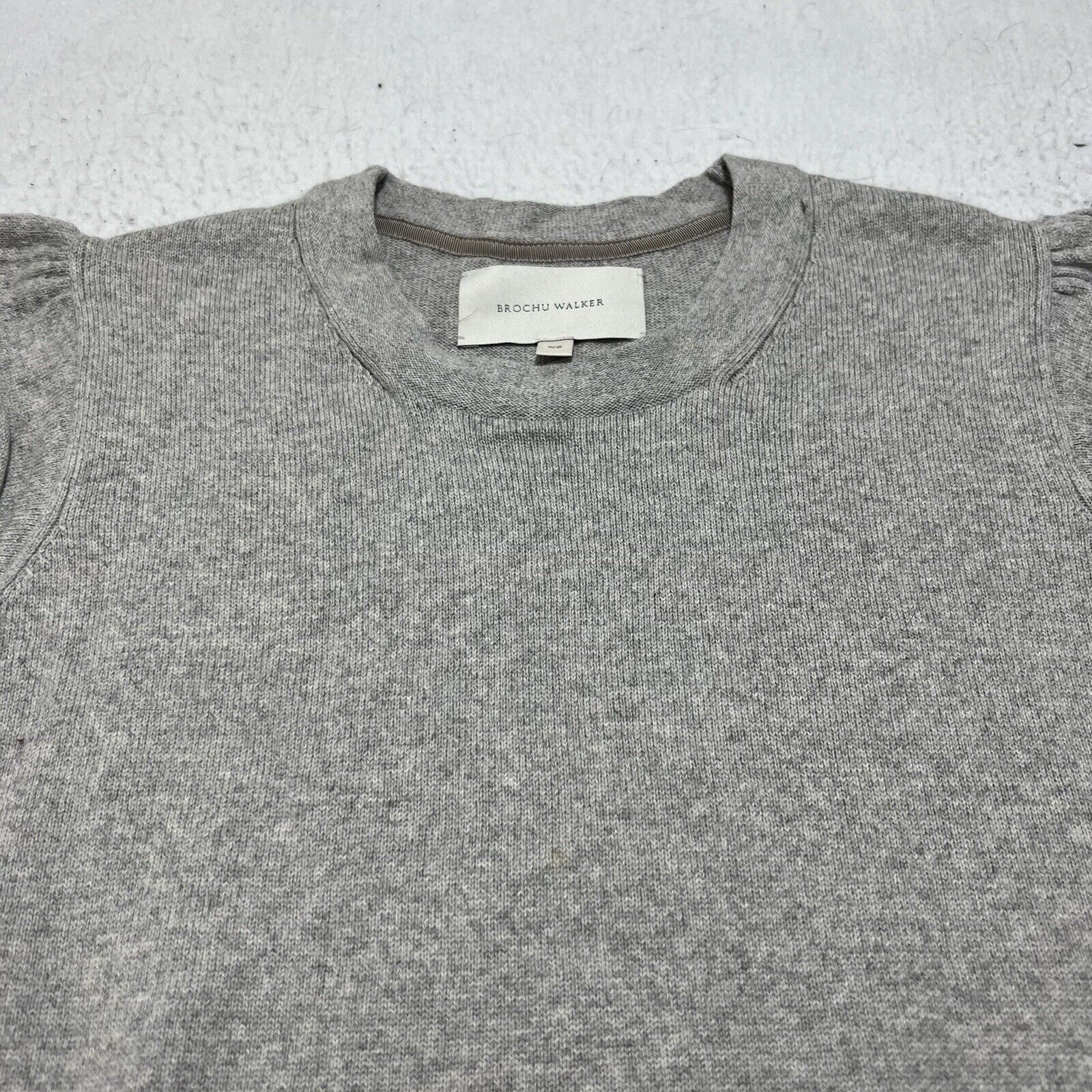 Brochu Walker Brochu Walker XS Cashmere Crewneck Sweater Vest Gray Size XS / US 0-2 / IT 36-38 - 2 Thumbnail