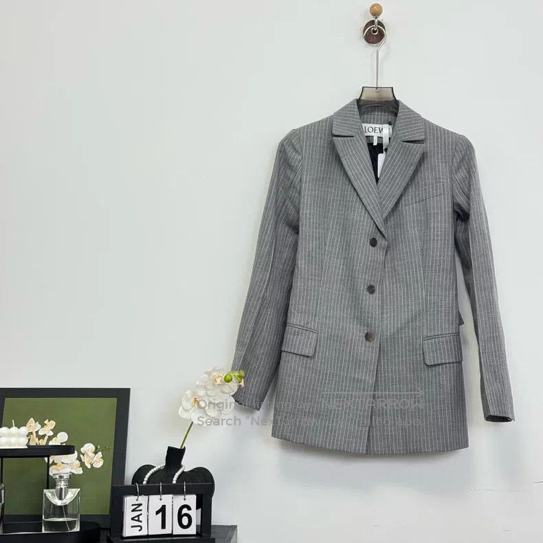 Loewe Loewe Striped Woolen Wool Overcoat Size XXS / US 00 / IT 34 - 1 Thumbnail
