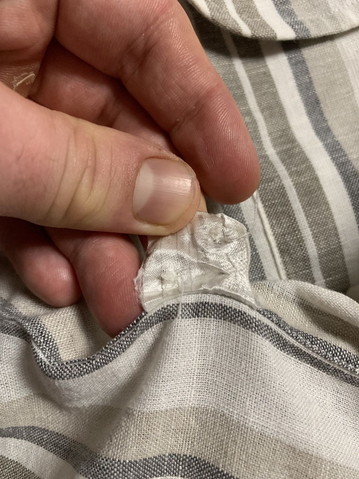 Christian Dior Monsieur × Dior × Vintage Vintage Christian Dior Monsieur Linen Striped Shirt Size US M / EU 48-50 / 2 - 11 Thumbnail