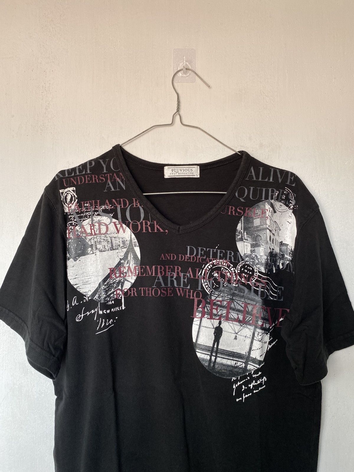 Beauty Beast × If Six Was Nine × Japanese Brand Pluvious Poem Punk Tshirt Size US M / EU 48-50 / 2 - 3 Thumbnail