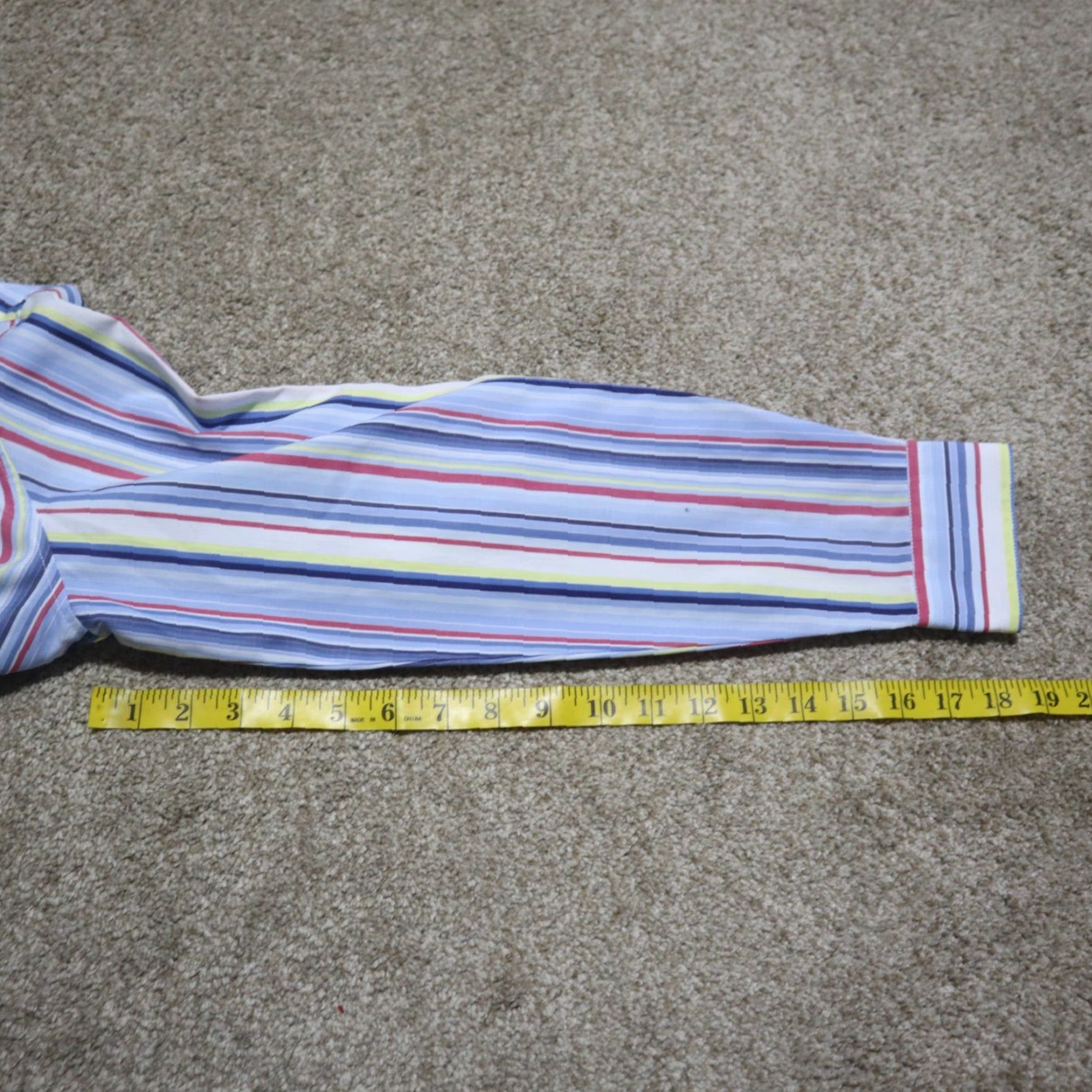 Orvis Orvis Shirt, Ladies Women, Multicolor Striped Button-Up Long Sleeve Size 6, Casual Outdoor All Seasons, Logo Accent, Cotton Polyester, Regular Fit Size M / US 6-8 / IT 42-44 - 7 Thumbnail