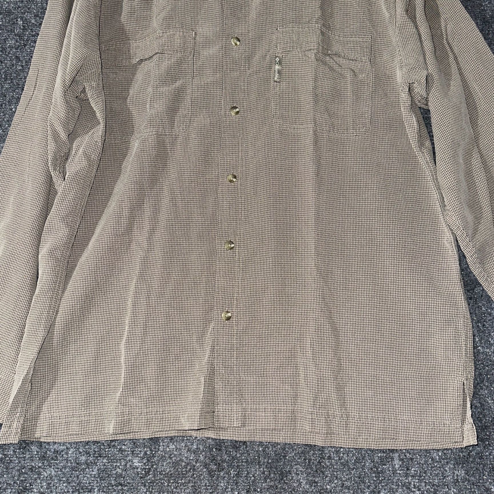 Vintage Columbia Shirt Mens Large Button Up Brown Check Long Sleeve Pockets Split Hem Modern Classic Size US L / EU 52-54 / 3 - 2 Thumbnail