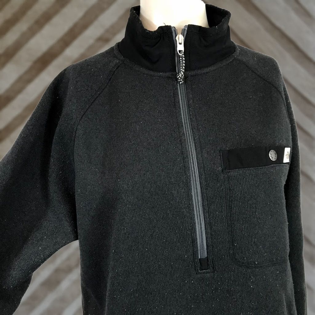 The North Face THE NORTH FACE Mens SMALL Gray Quarter Zip Sweater Jacket Size US S / EU 44-46 / 1 - 1 Thumbnail