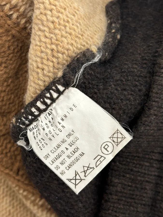 Dirk Bikkembergs Dirk Bikkembergs Camel & Brown Wool Sweater Size US M / EU 48-50 / 2 - 9 Thumbnail