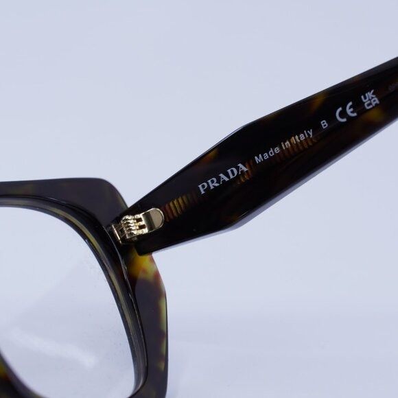 Prada 🕶️ New Prada PR18WV 2AU1O1 52mm Eyeglasses - Havana Frame Size ONE SIZE - 9 Thumbnail