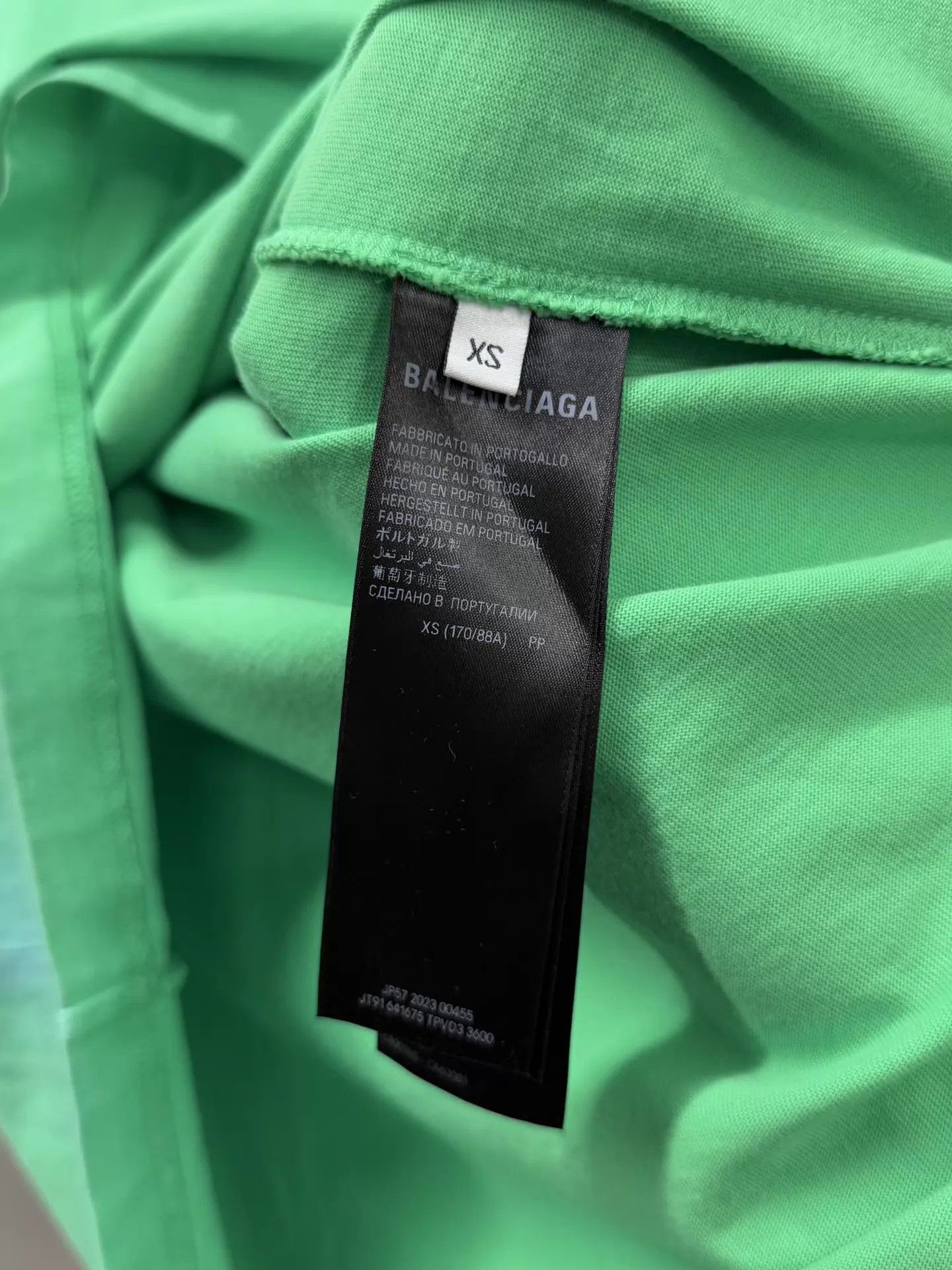 Balenciaga Balenciaga Classic Coke Wave Green Short Sleeve T-shirt XS Size US XS / EU 42 / 0 - 5 Thumbnail