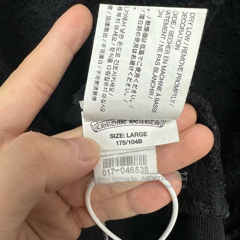 Chrome Hearts CHROME HEARTS Size L Black horseshoe three-element Sanskrit Size US L / EU 52-54 / 3 - 4 Thumbnail
