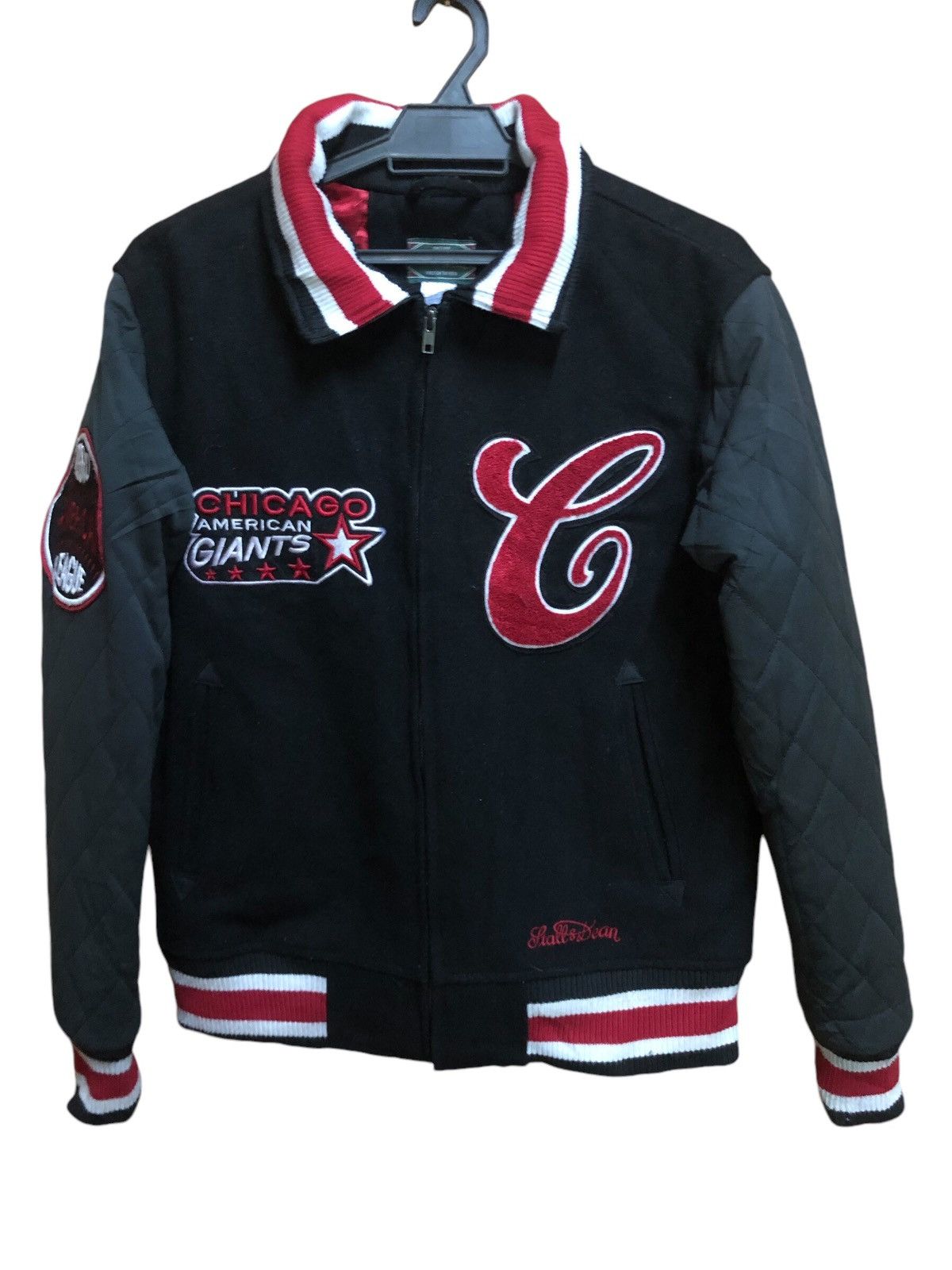 Authentic Negro Leagues American Chicago Giants Baseball League Bomber Jacket Size US S / EU 44-46 / 1 - 2 Thumbnail