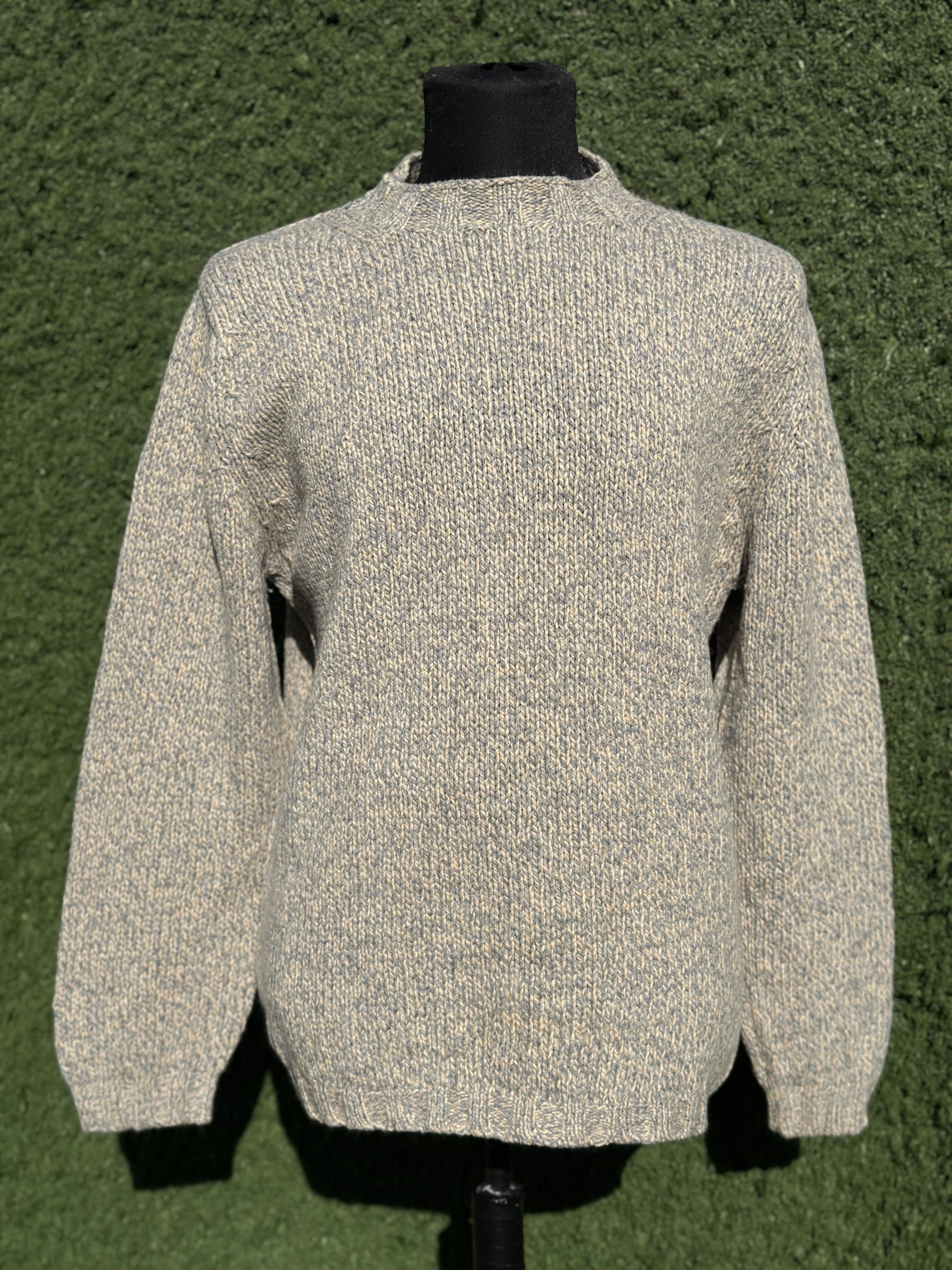 Loewe Loewe Marled Wool Raglan Sweater Heavy Knit Size 52 L XL Size US L / EU 52-54 / 3 - 1 Thumbnail