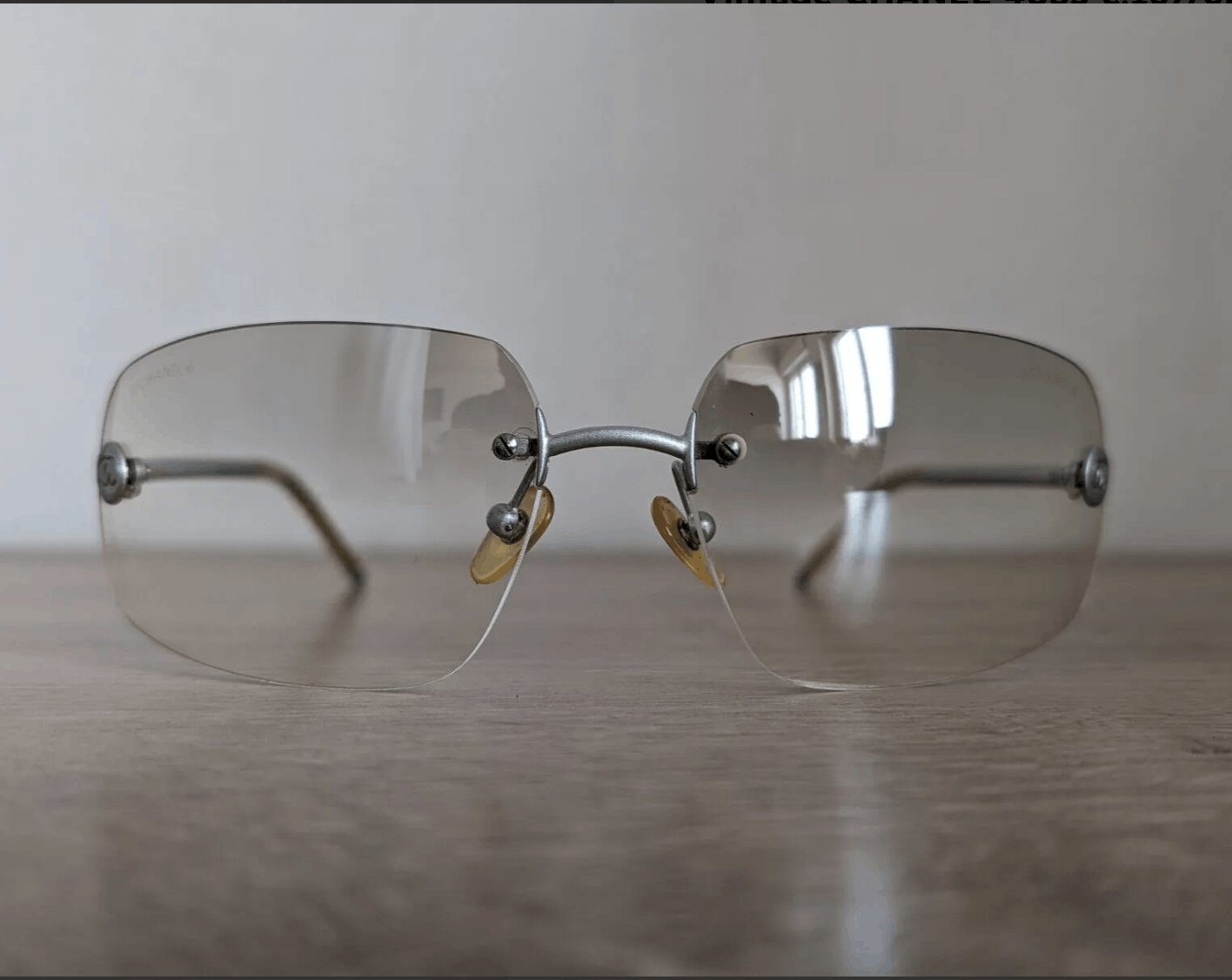Chanel Sunglasses 4035 CC Rhinestone Rimless 4017 Vintage 