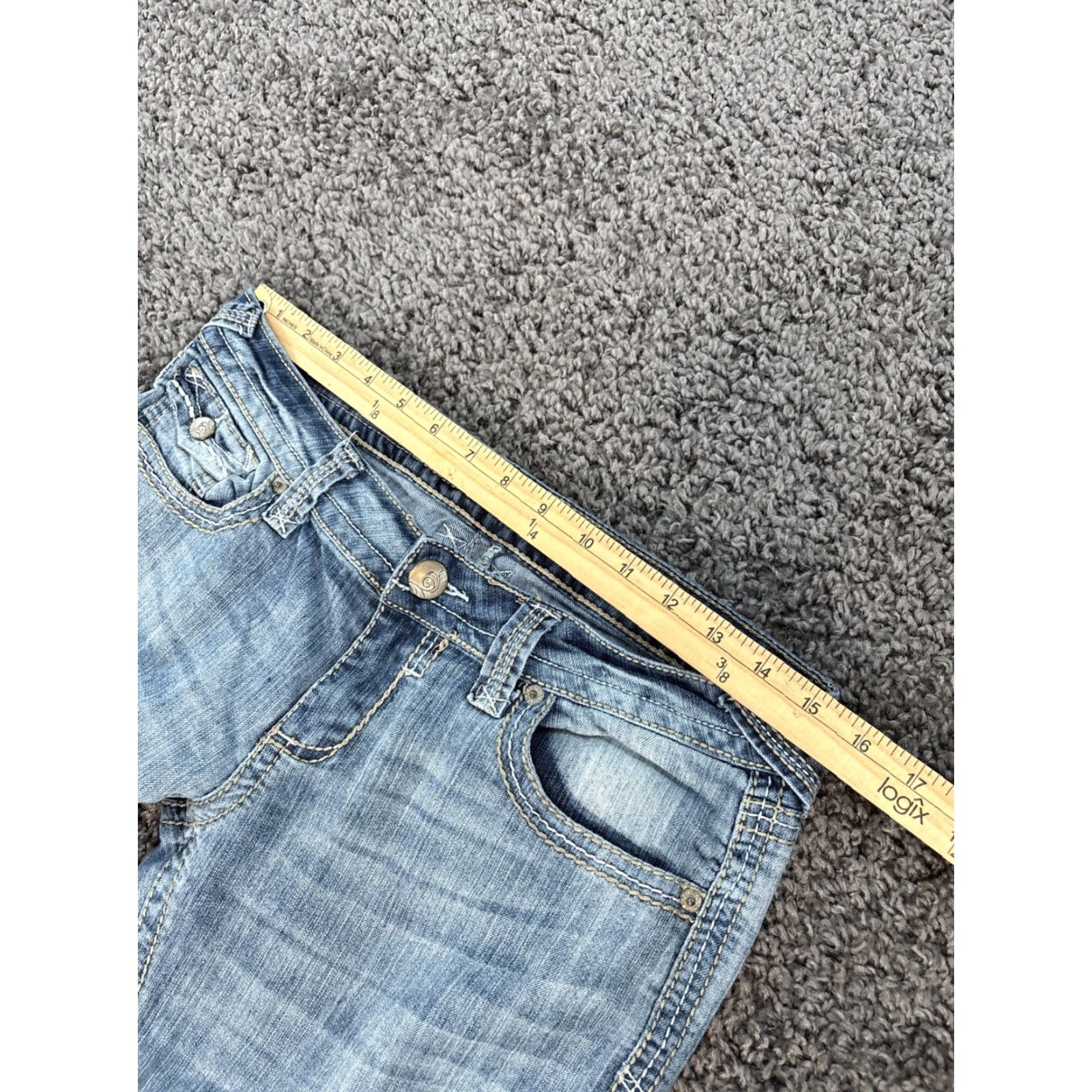 Vintage rue21 Jeans Shirt? No, cannot. Size 30" / US 8 / IT 44 - 4 Thumbnail