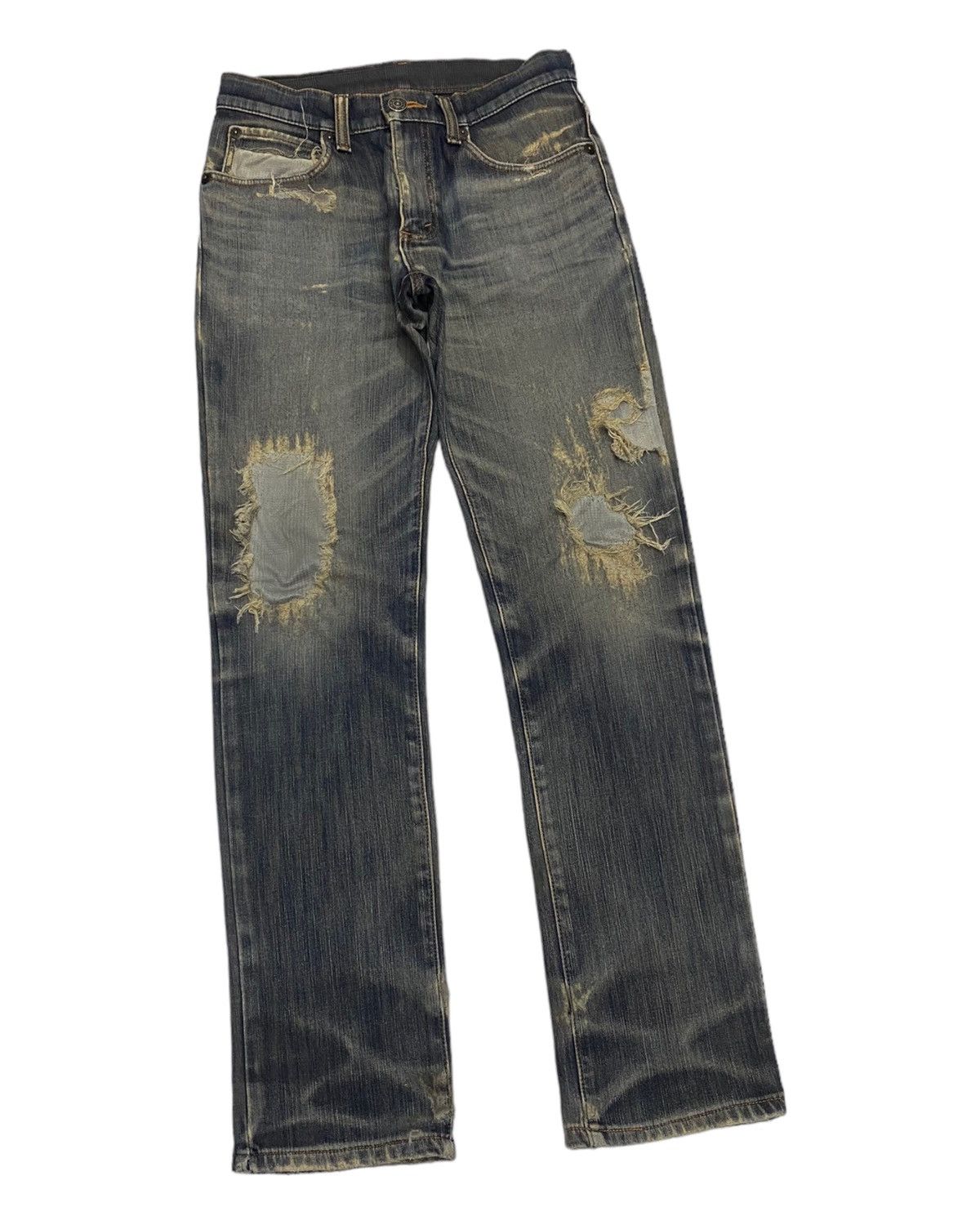 14th Addiction 🔥EDWIN WILD FIRE THRASHED DISTRESSED DENIM JEANS Size US 29 - 7 Thumbnail