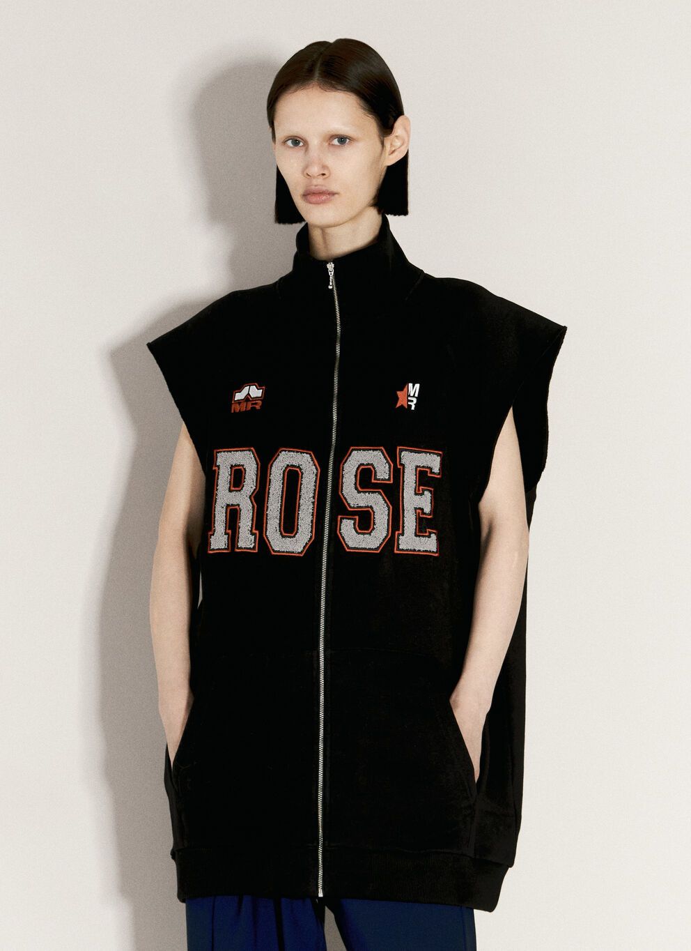 image of Martine Rose Stretched Gilet in Black, Women's (Size XS)