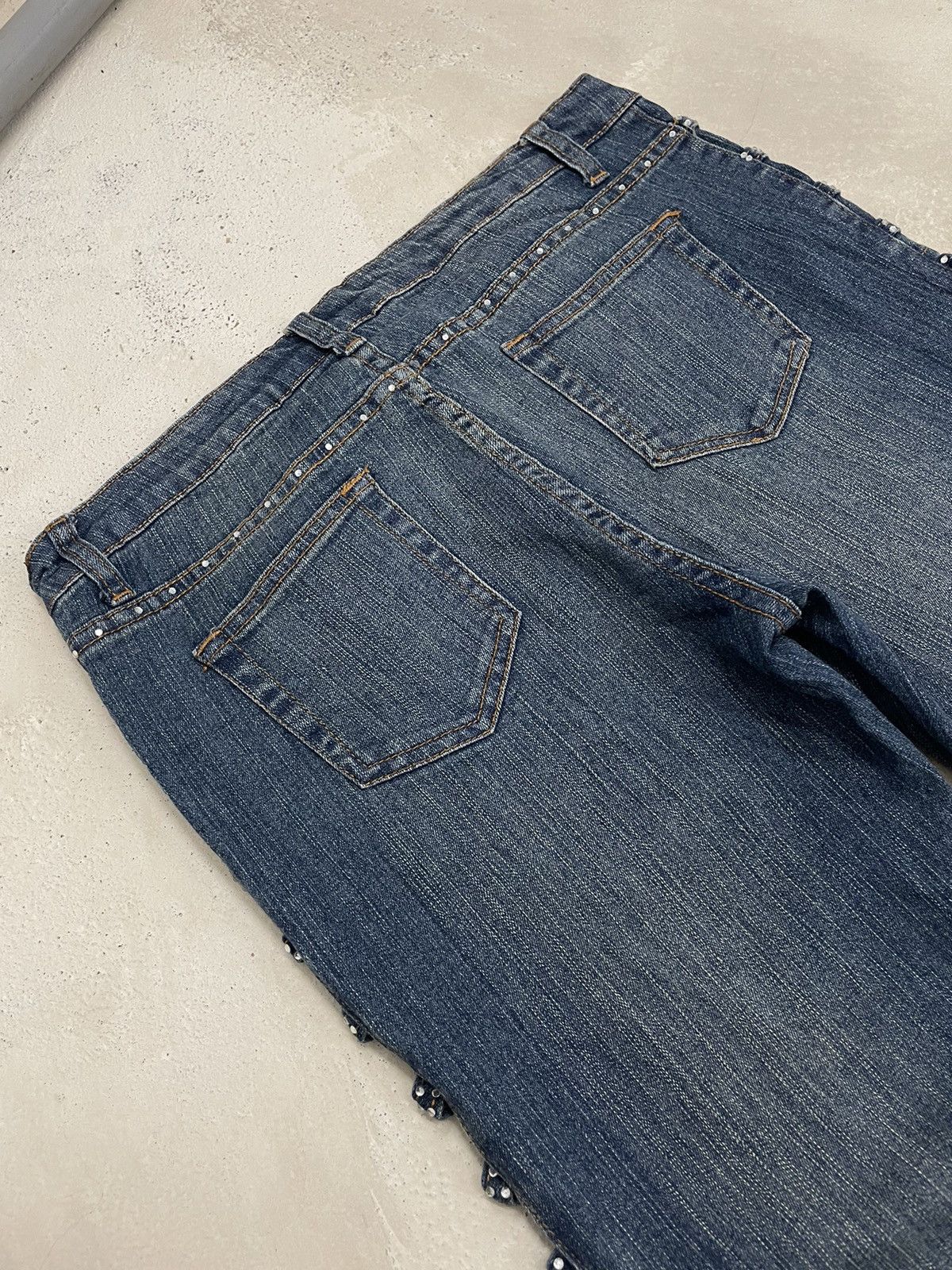 Designer × Hysteric Glamour × Japanese Brand Platinum Plush Japanese Designer Style Flare Denim Size 31" - 8 Thumbnail