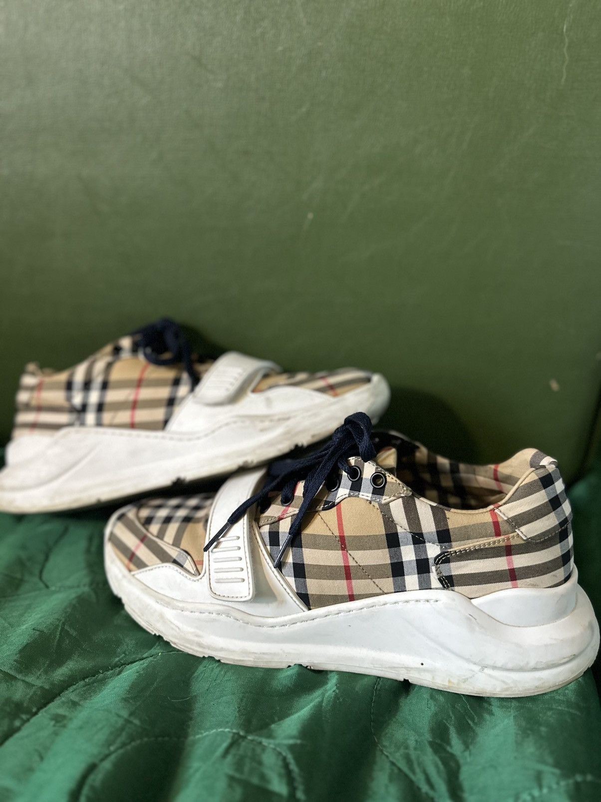Burberry Burberry Regis Check Sneakers Size US 11 / EU 44 - 13 Thumbnail