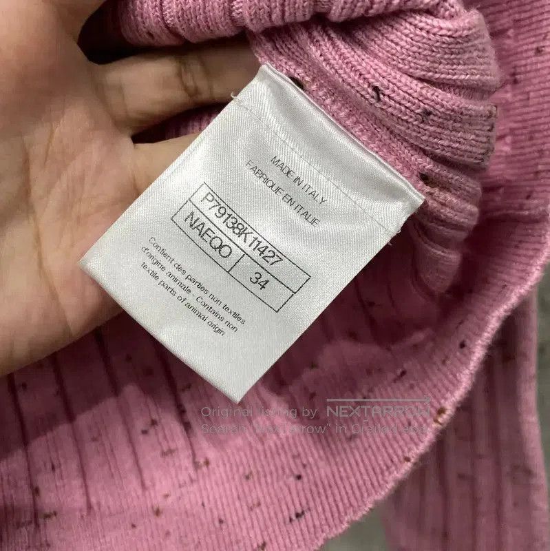 Chanel Chanel Pink Long Sleeve Pullover Sweater . Size XXS / US 00 / IT 34 - 7 Thumbnail