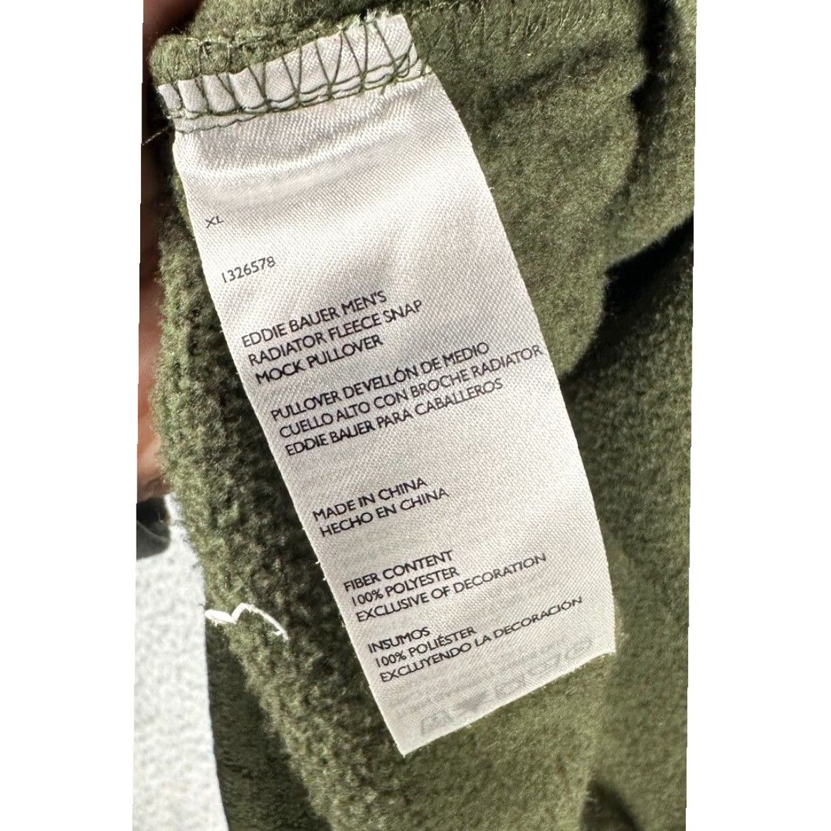 Eddie Bauer Eddie Bauer Sweater Mens XL Green Radiator Fleece Logo Quarter Snap Mock Pullover Size US XL / EU 56 / 4 - 5 Thumbnail