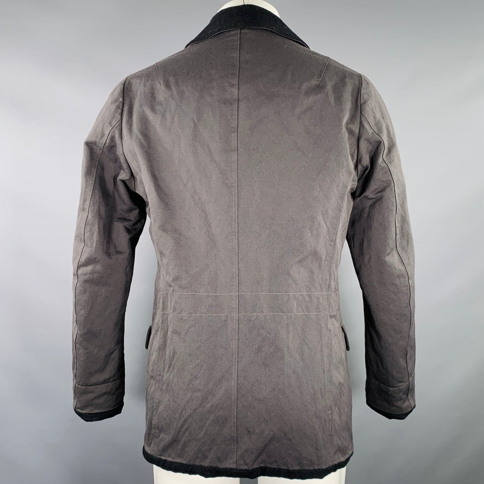 Sage De Cret SAGE DE CRET Size M Black Grey Reversible Nylon Blend Jacket Size US M / EU 48-50 / 2 - 4 Thumbnail