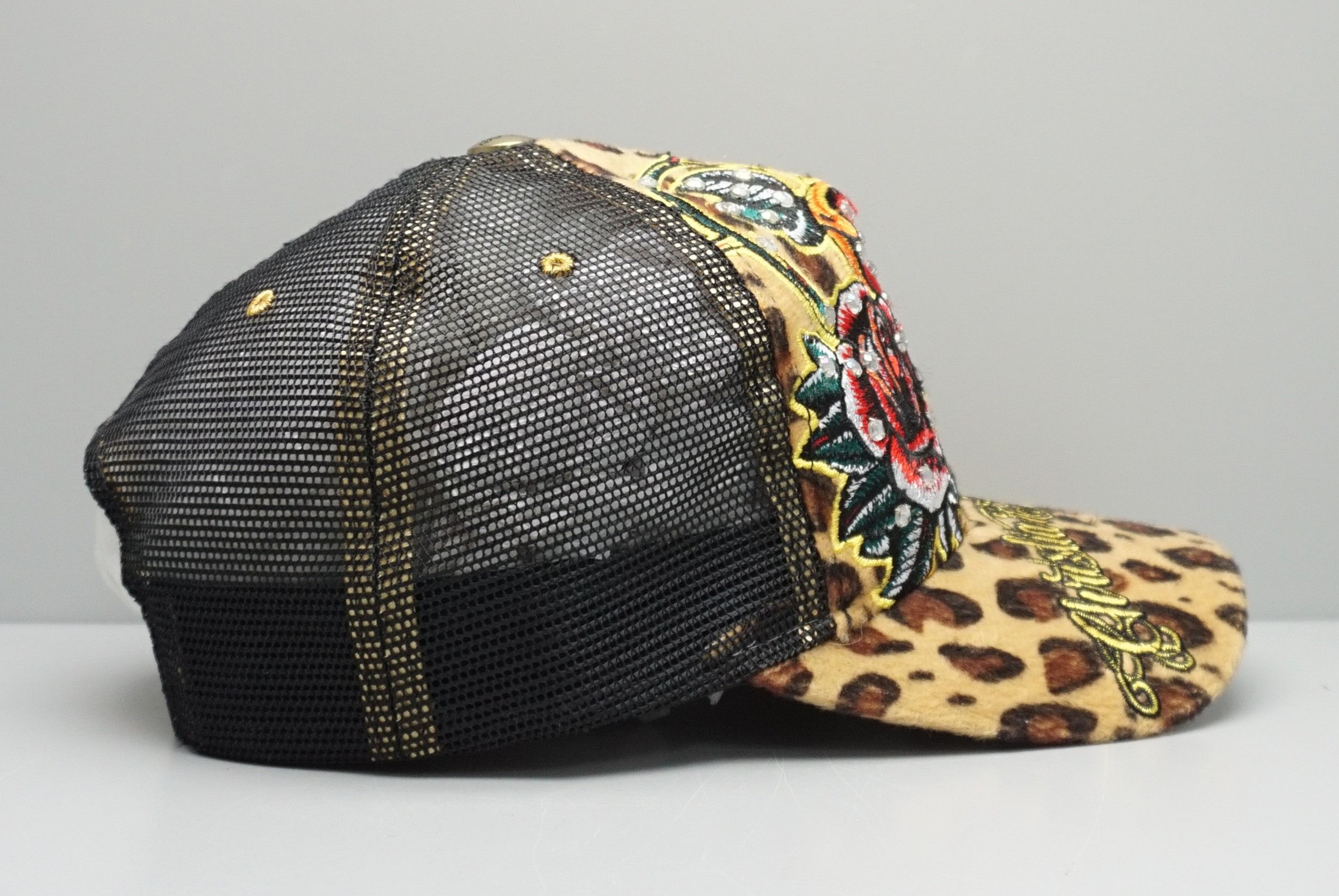 Christian Audigier × Designer × Ed Hardy 00's Ed Hardy Christian Audigier Rhinestone Snapback Hat Size ONE SIZE - 3 Thumbnail