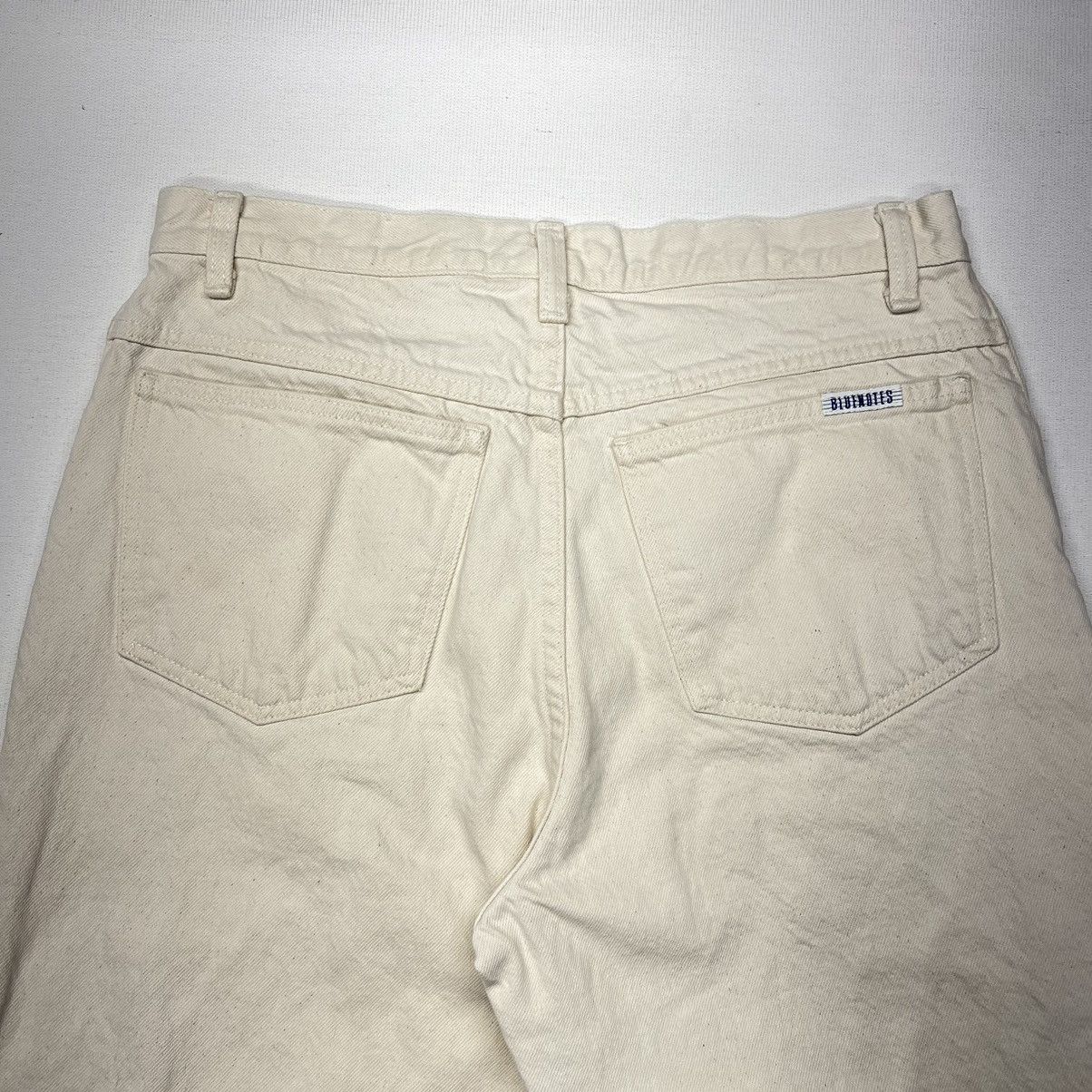Vintage VTG Bluenotes Jeans Straight Beige Tan Pants Denim Workwear Size US 34 / EU 50 - 14 Thumbnail