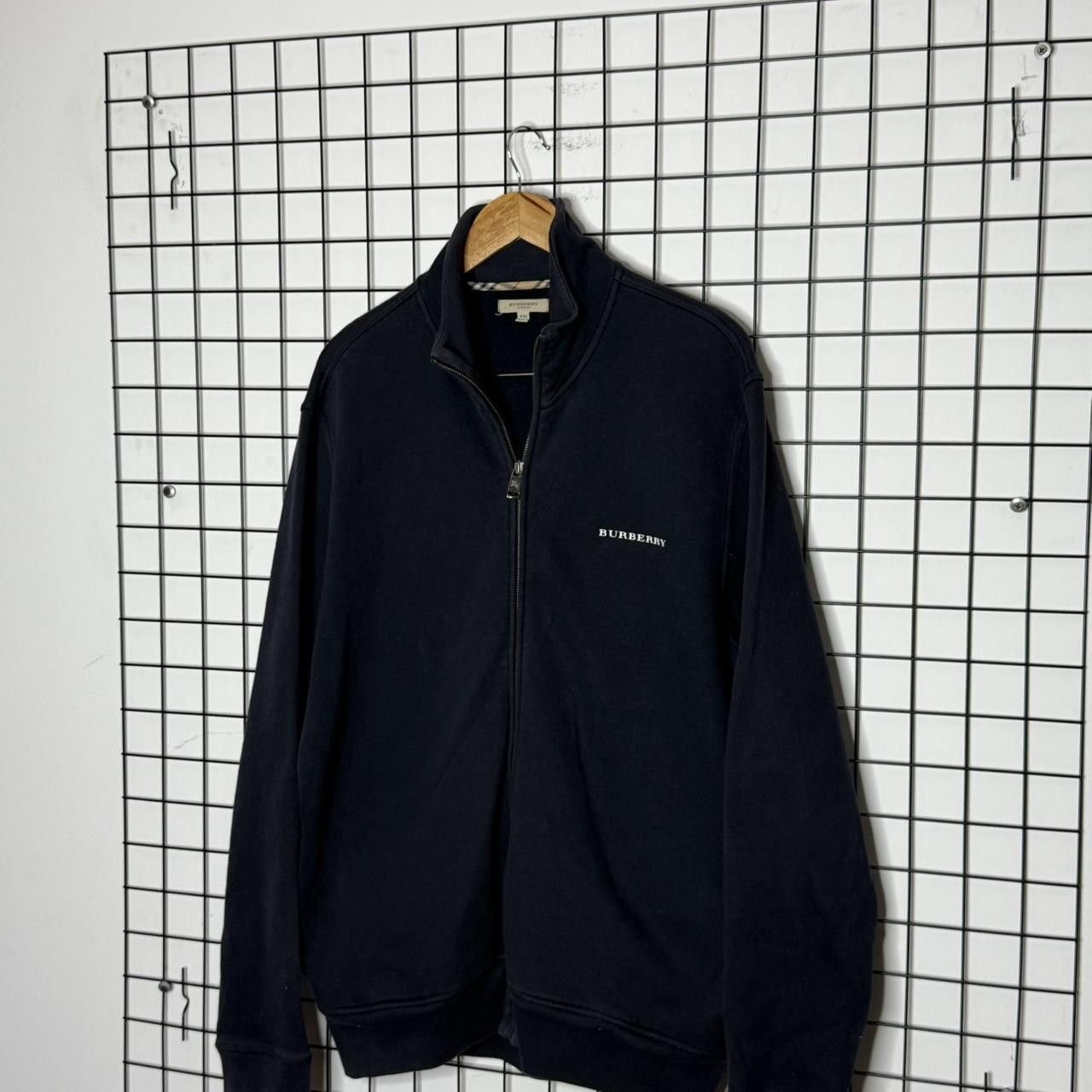 Burberry Burberry Zip Up Sweatshirt Navy Blue Logo Size US XL / EU 56 / 4 - 3 Thumbnail