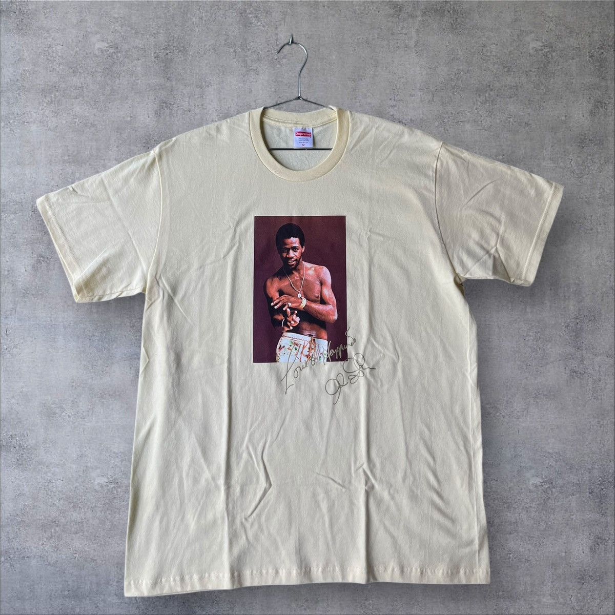 Supreme BRAND NEW SUPREME Al GREEN TEE “PALE YELLOW” SIZE M Size US M / EU 48-50 / 2 - 1 Thumbnail