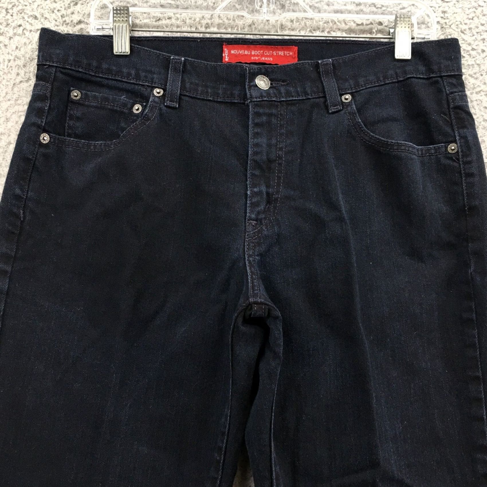 Denime Nouveau 515 Bootcut Jeans Womens 12s Blue Denim Mid Rise Zip Fly Stretch Denim Jeans Women Regular 34x30 Blue Size 34" / US 12 / IT 48 - 2 Thumbnail