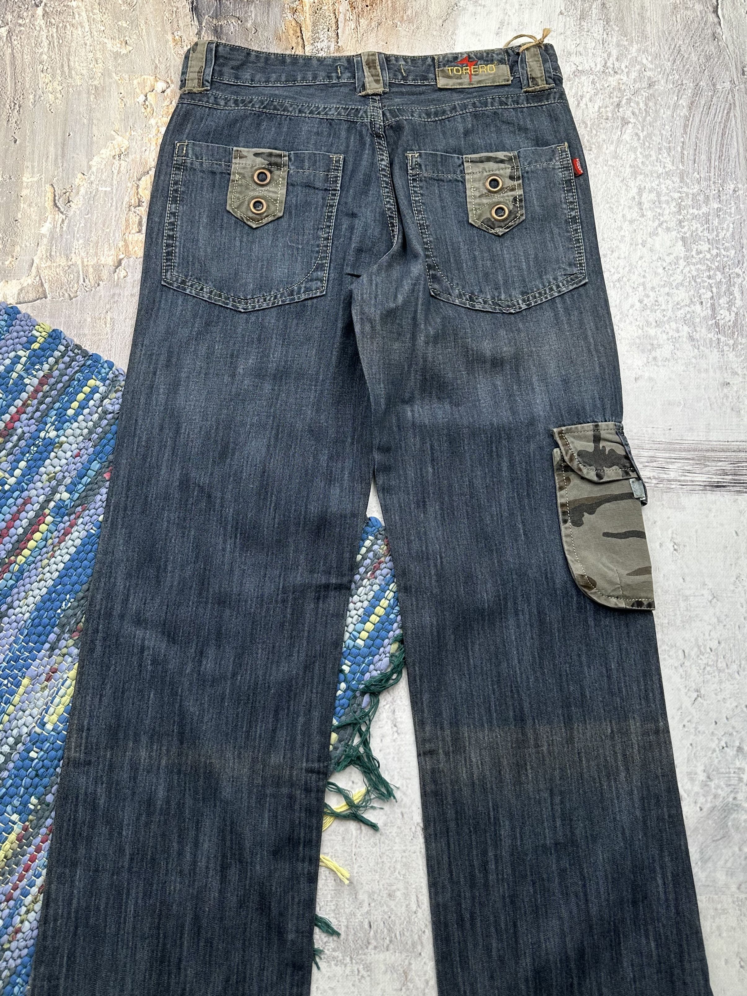 Japanese Brand Vintage Cargo Wide Jeans A471D15(26) Size US 32 / EU 48 - 5 Thumbnail
